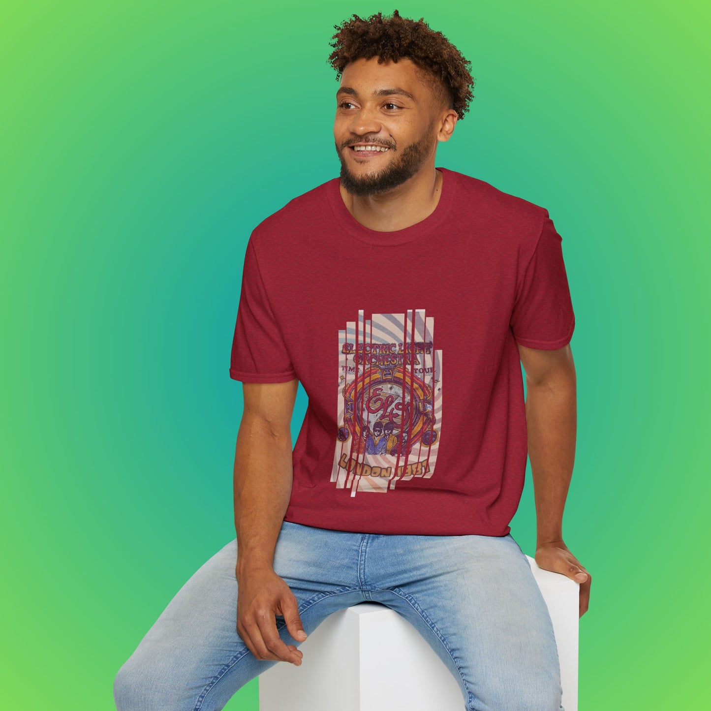 UK ELO Time Tour Unisex Softstyle T-Shirt image 40