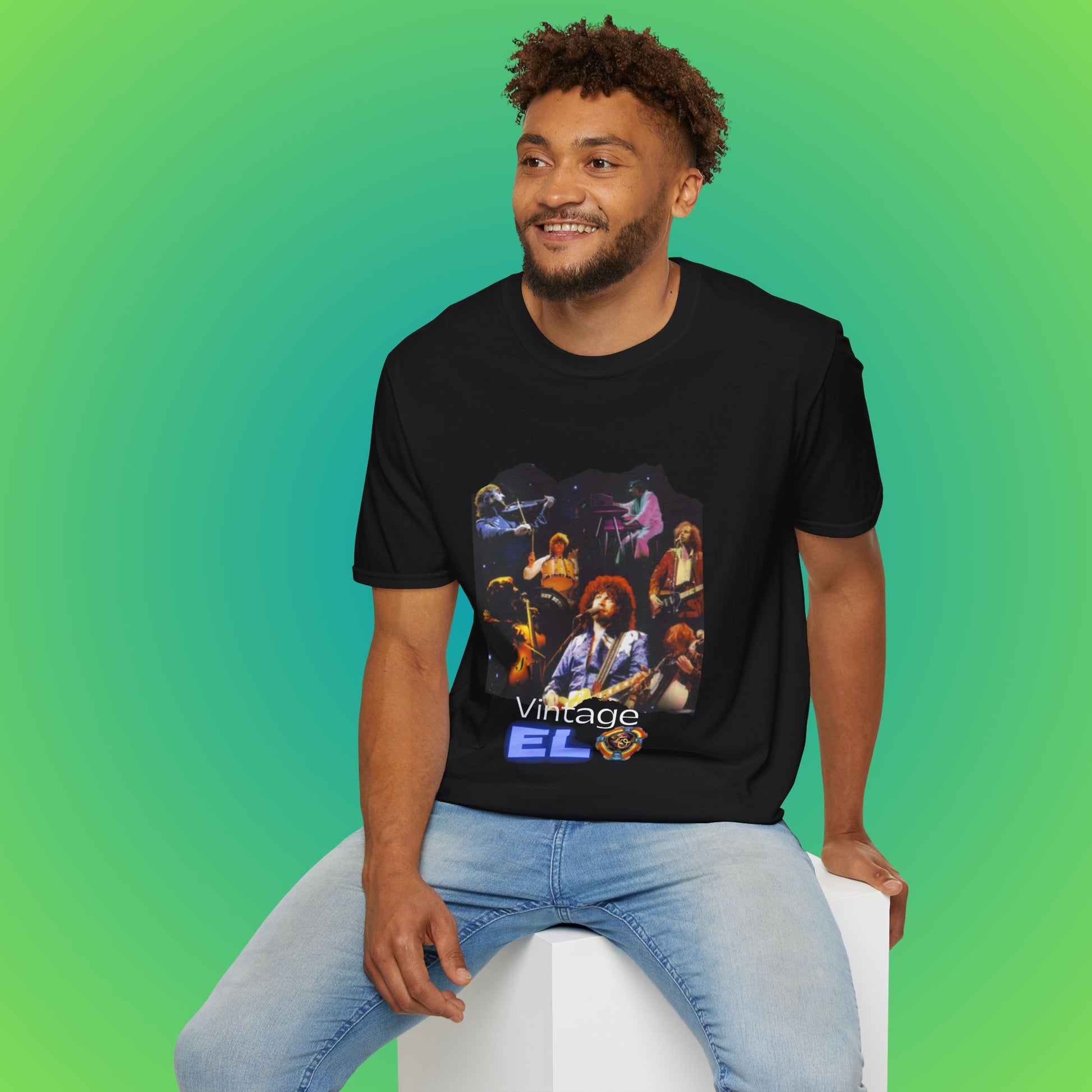 Uk Vintage ELO Unisex Softstyle T-Shirt image 5