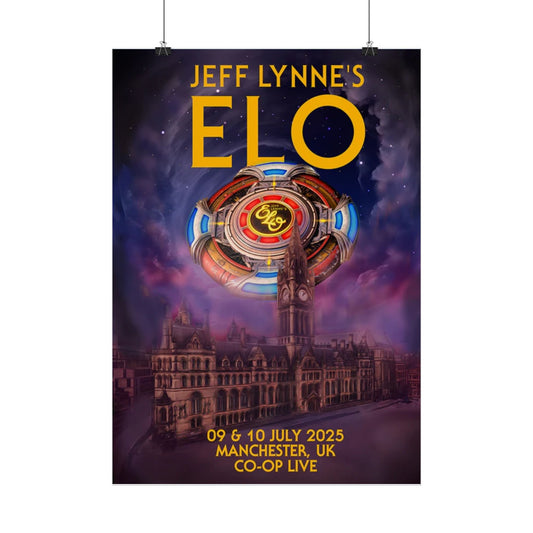 ELO Manchester 2025 Concert Poster: Home Decor Concert Wall Art
