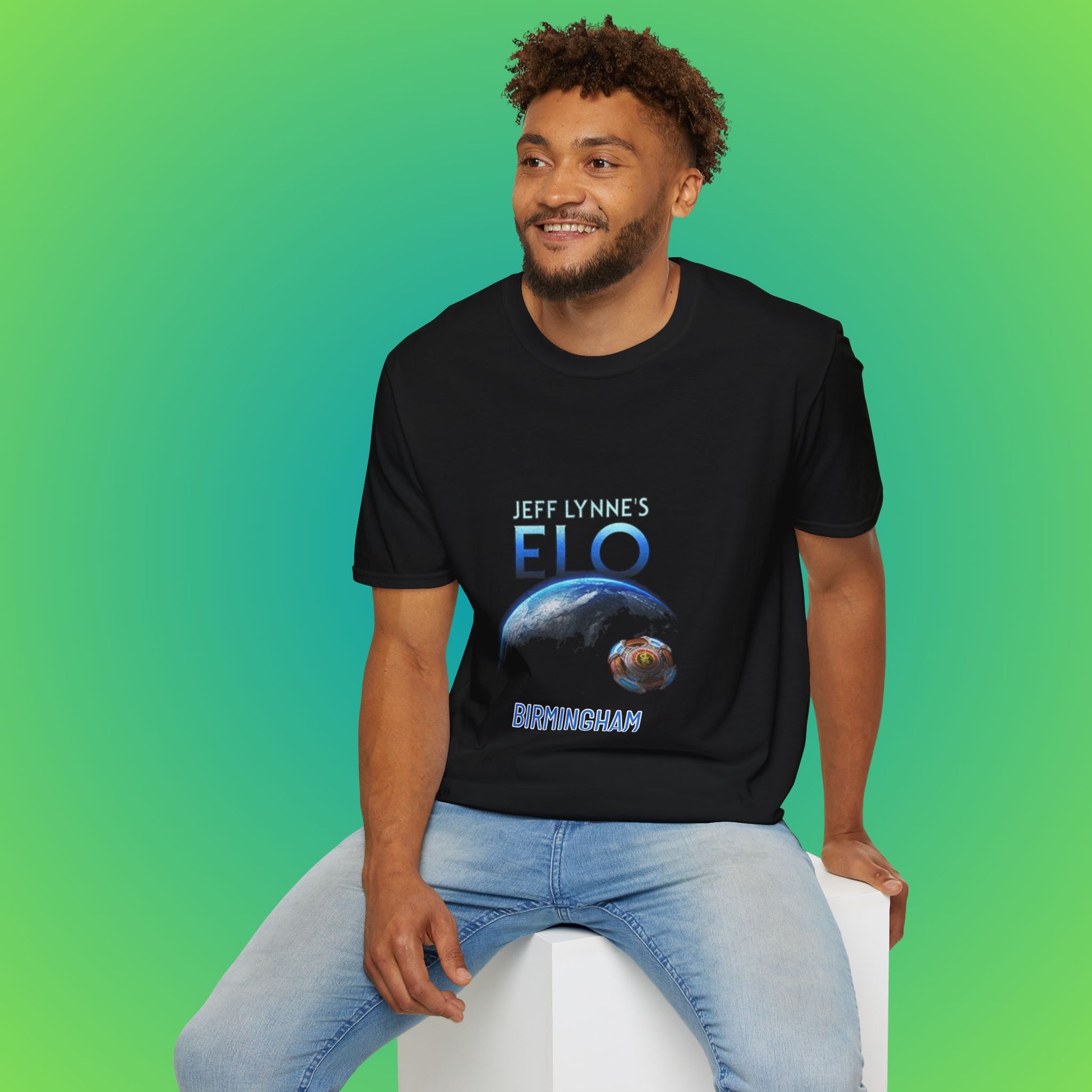 ELO Birmingham 2025 Space Design Concert Shirt - Black, M image