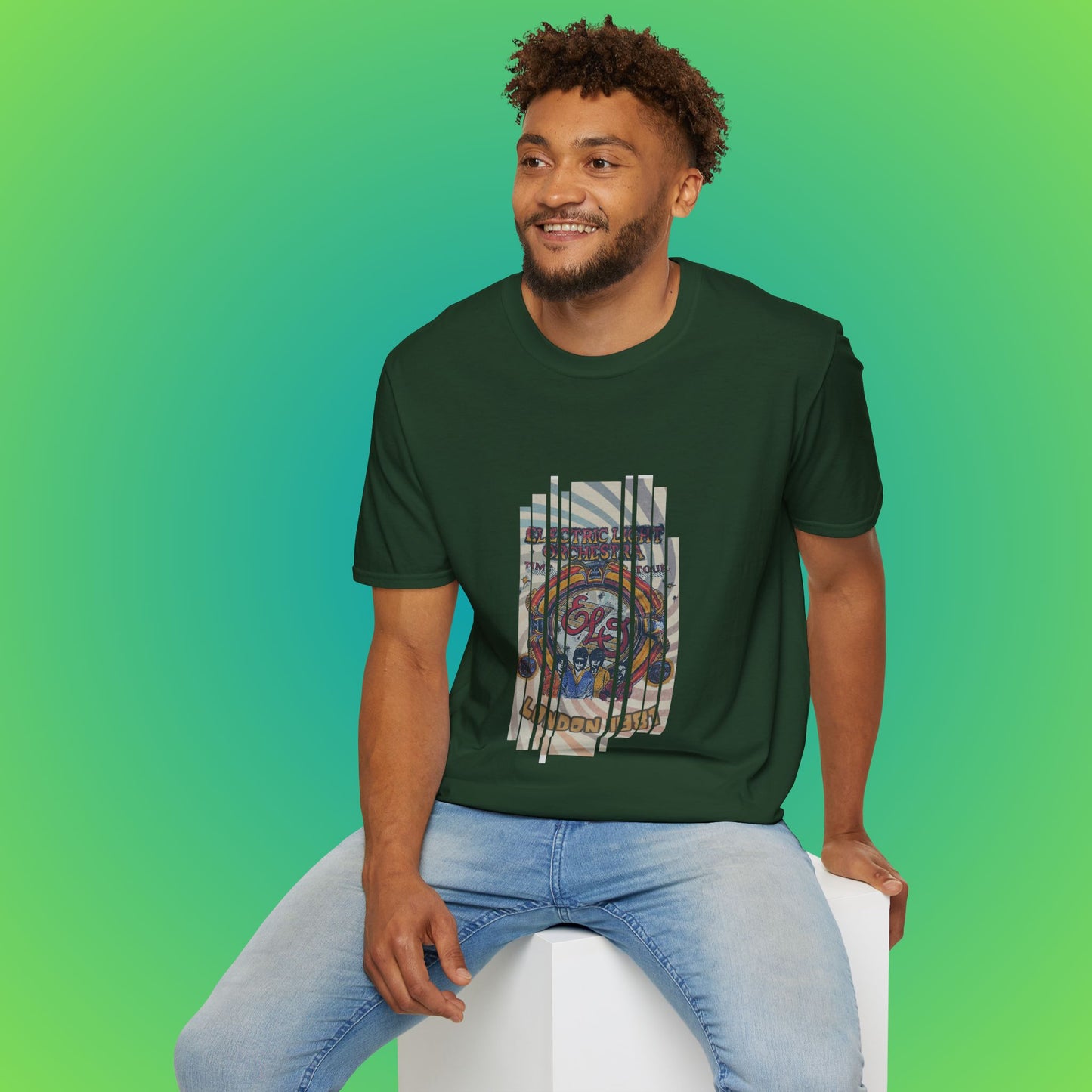 UK ELO Time Tour Unisex Softstyle T-Shirt image 29