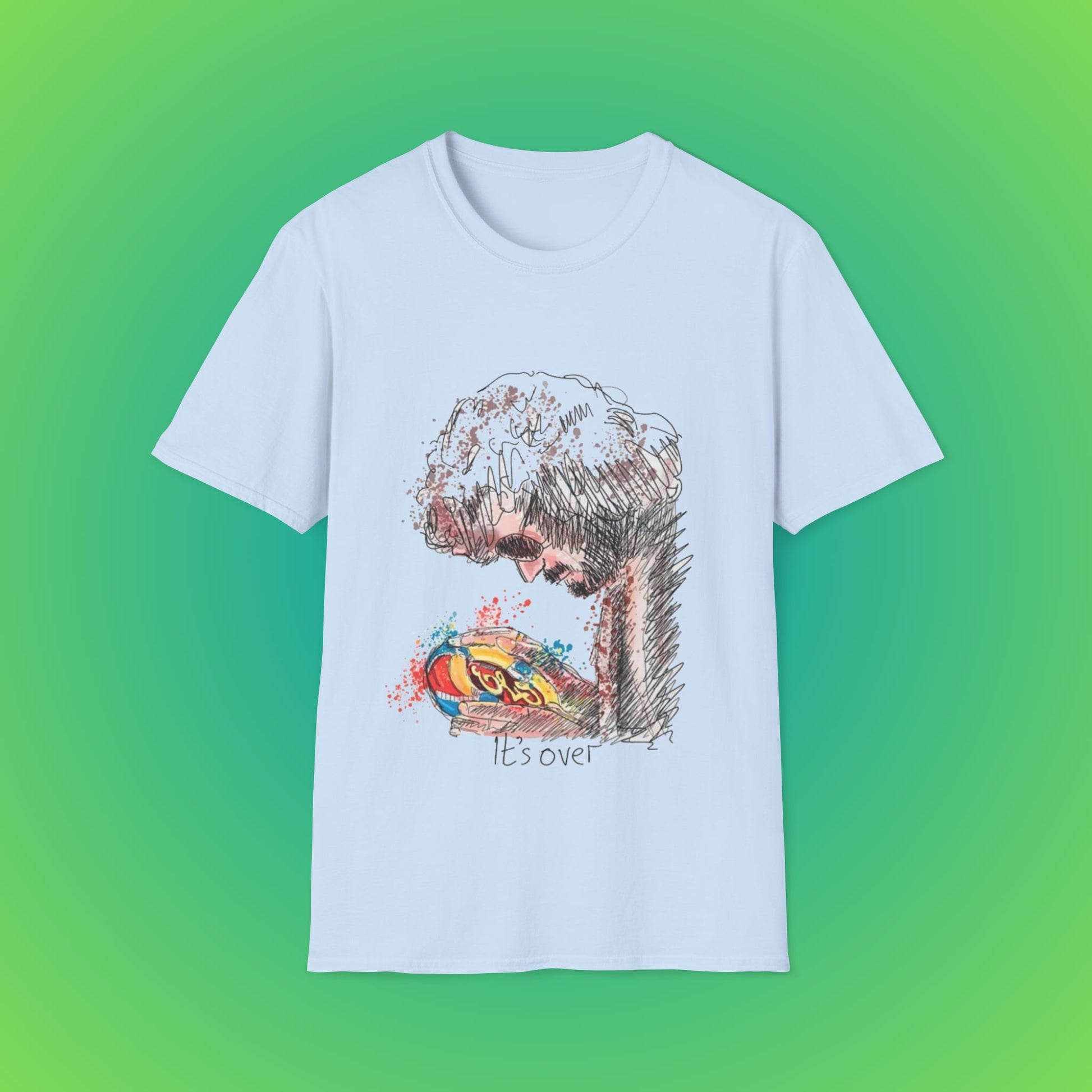 "It's Over" Jeff Lynne's ELO Shirt - Light Blue, M image