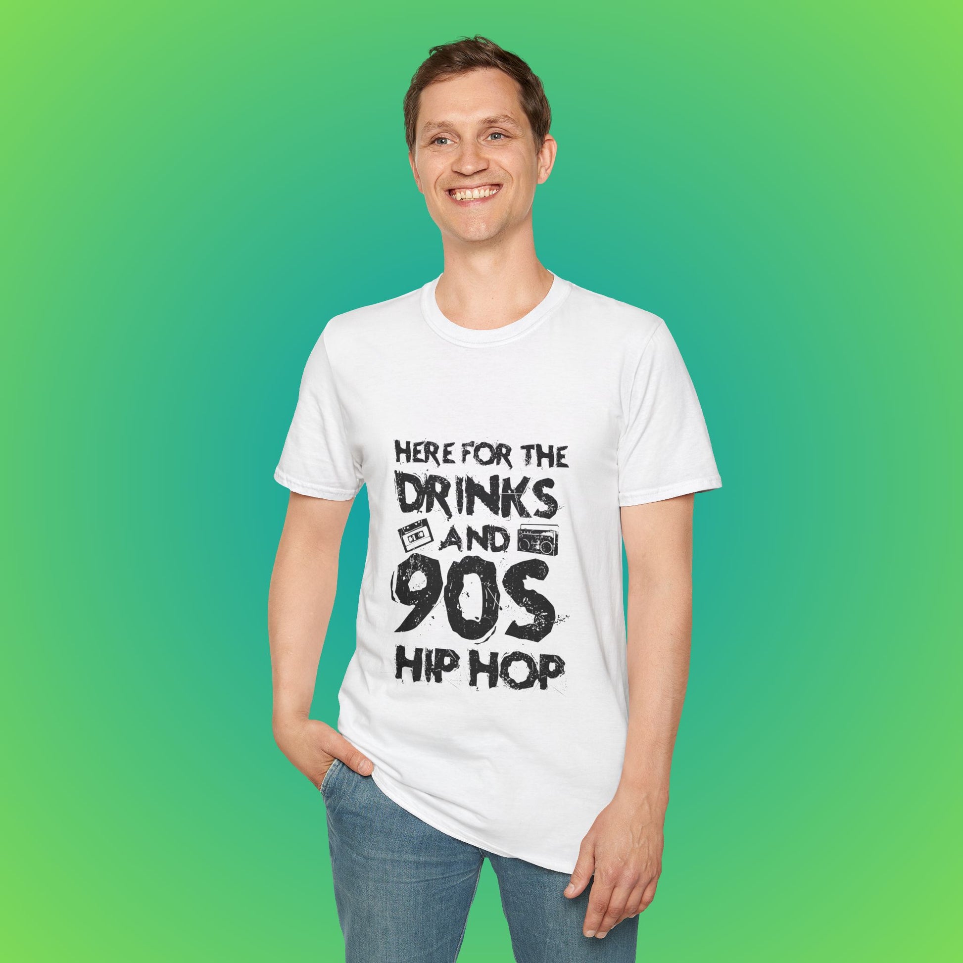 90s Hip Hop Unisex Softstyle T-Shirt image 7