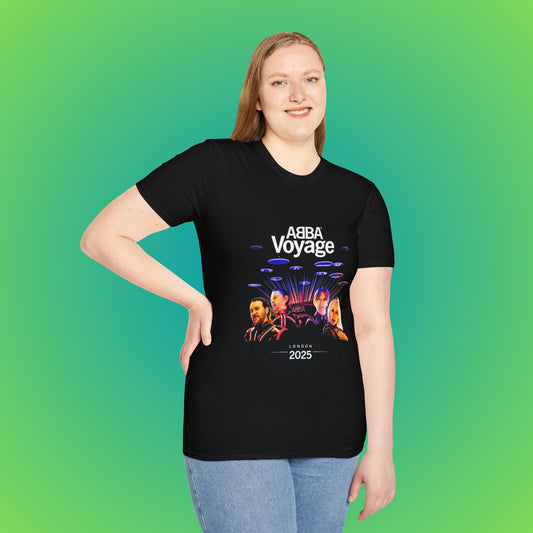 ABBA Voyage Unisex T-Shirt | Concert Fan Tee | Retro Music Apparel, Music Lover Gift, 2025 Event Shirt, Festival Wear