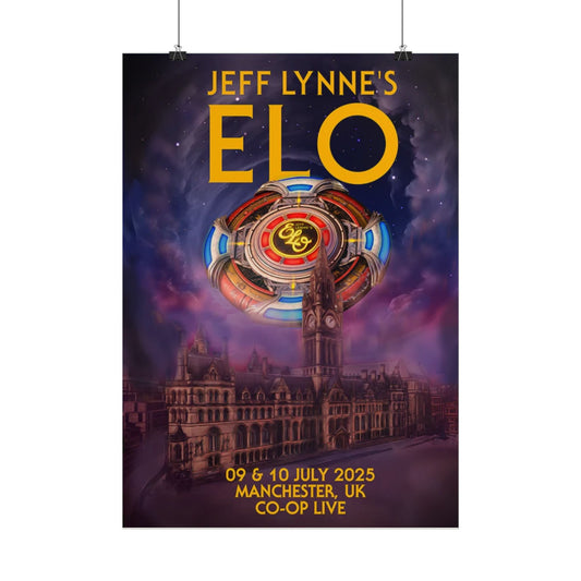 ELO Manchester 2025 Concert Poster: Home Decor Concert Wall Art