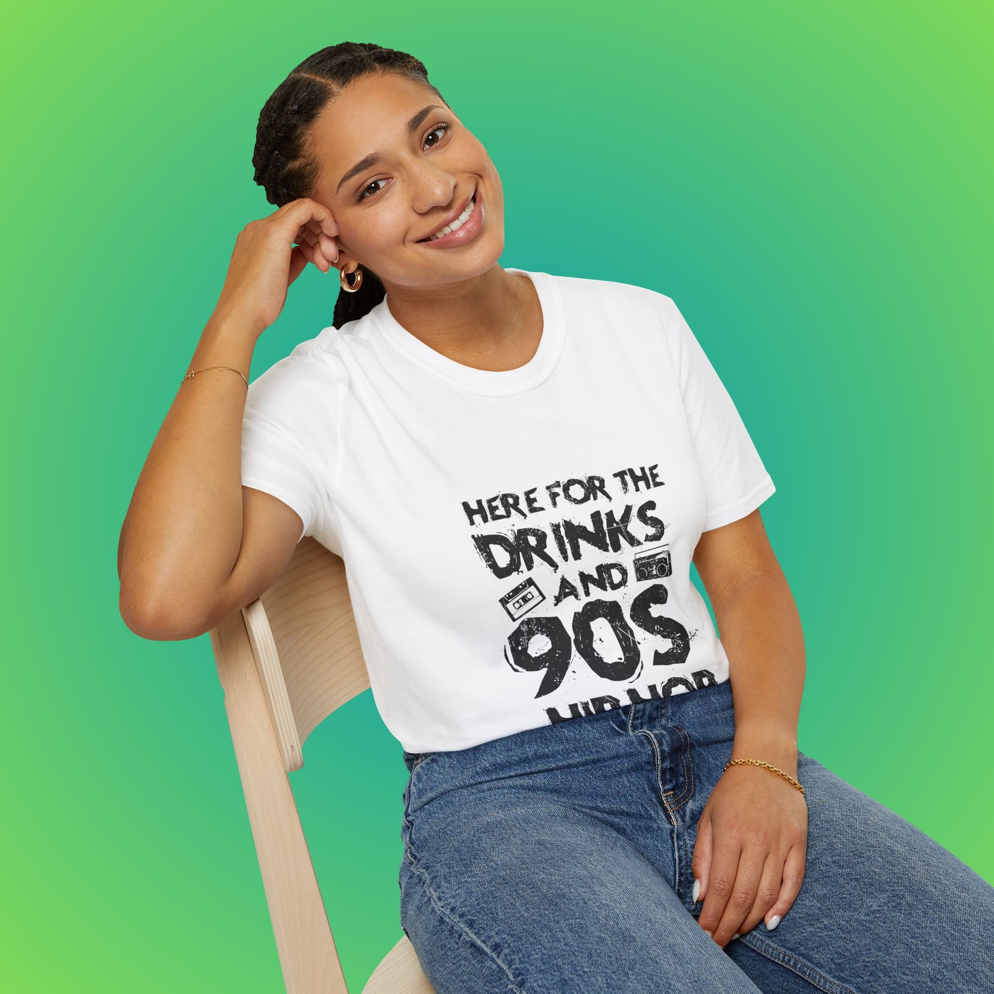 90s Hip Hop Unisex Softstyle T-Shirt image 8