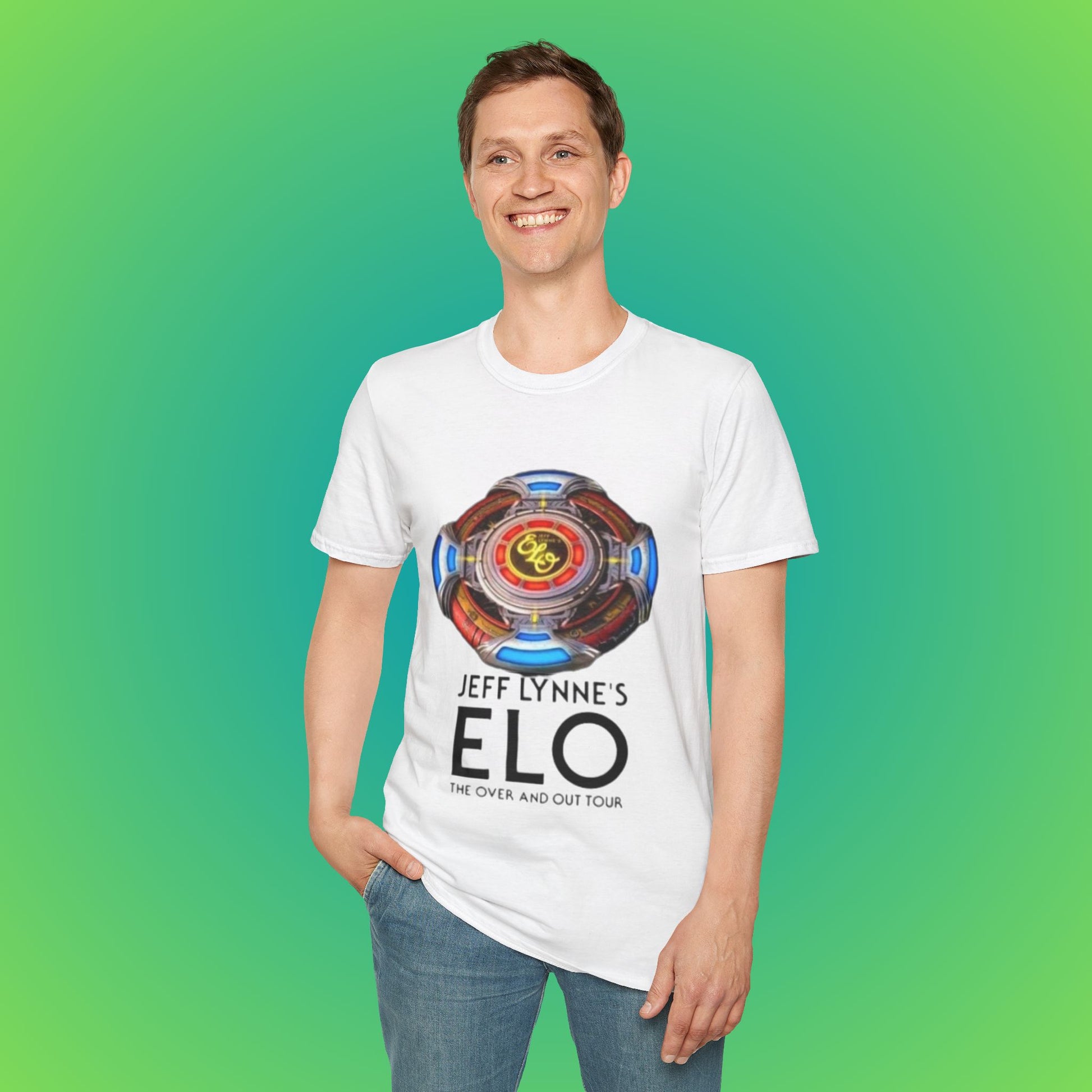 ELO Tour T-Shirt, Unisex Concert Tee, Festival Wear, Music Lover Gift, Vintage Style Tee, Jeff Lynne Merch image 4