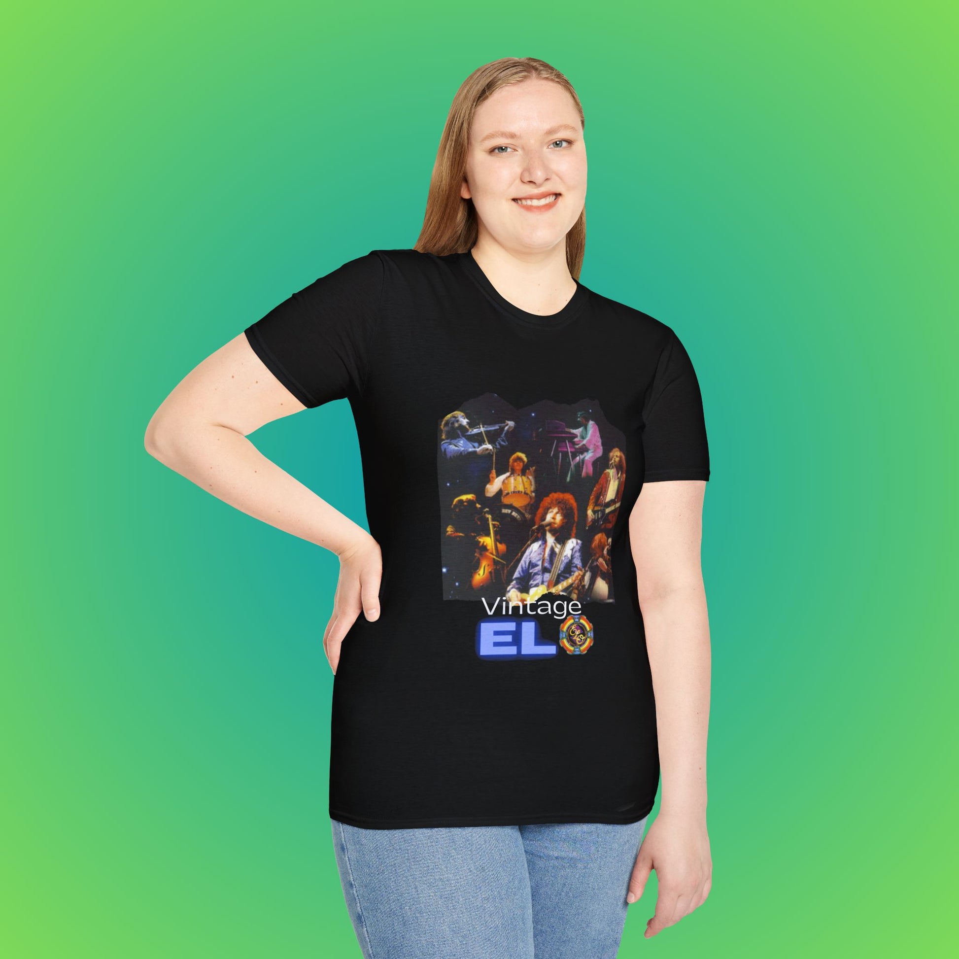 Uk Vintage ELO Unisex Softstyle T-Shirt image 3