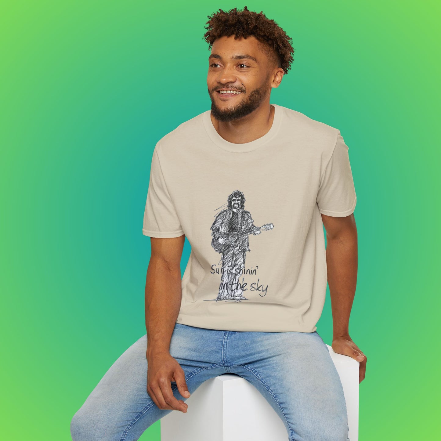 Sunshine Music Unisex T-Shirt, Casual Tee, Music Lover Gift, Festival Shirt, Graphic T-Shirt, Summer Top image 5