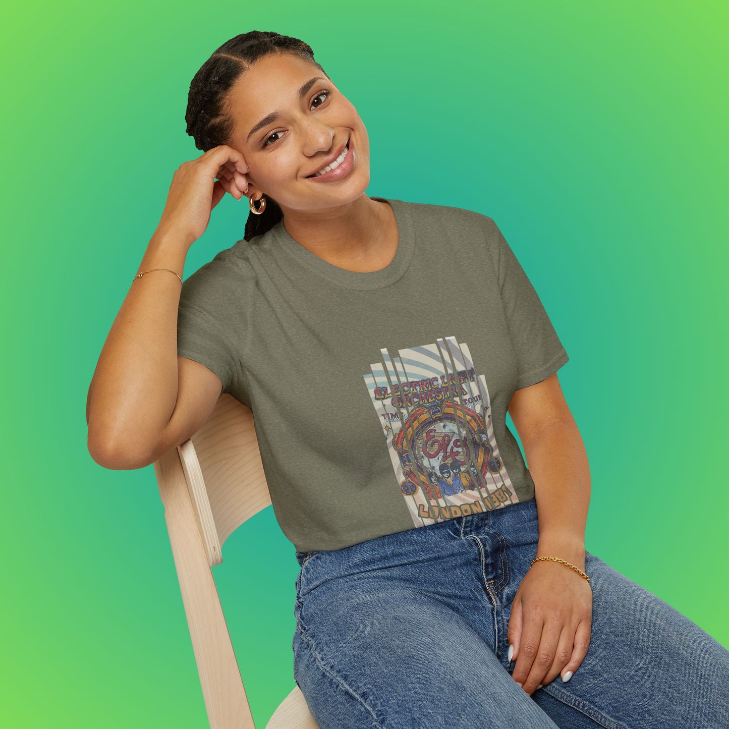 UK ELO Time Tour Unisex Softstyle T-Shirt image 16