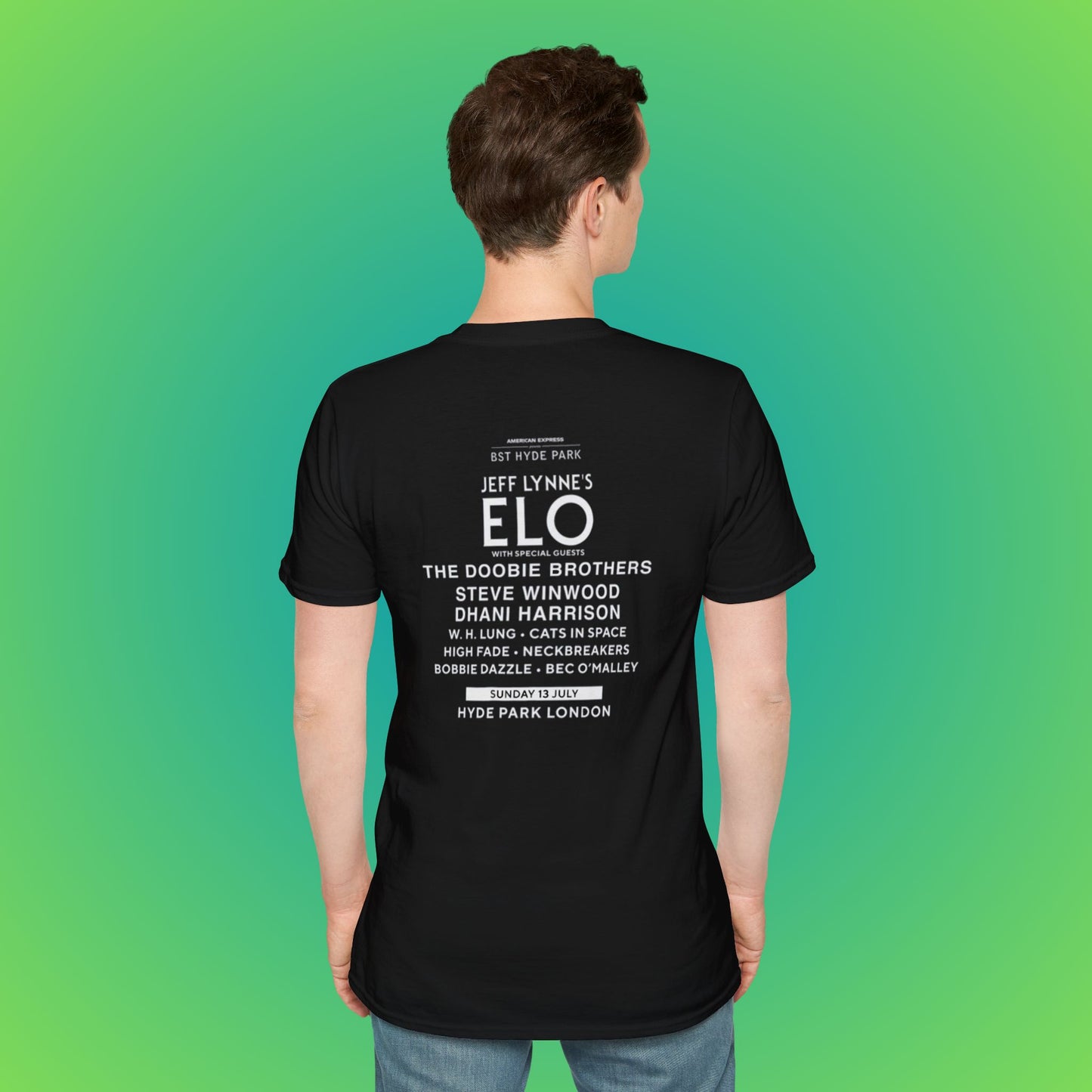 ELO BST Hyde Park Concert T-Shirt, Colorful Graphic Shirt