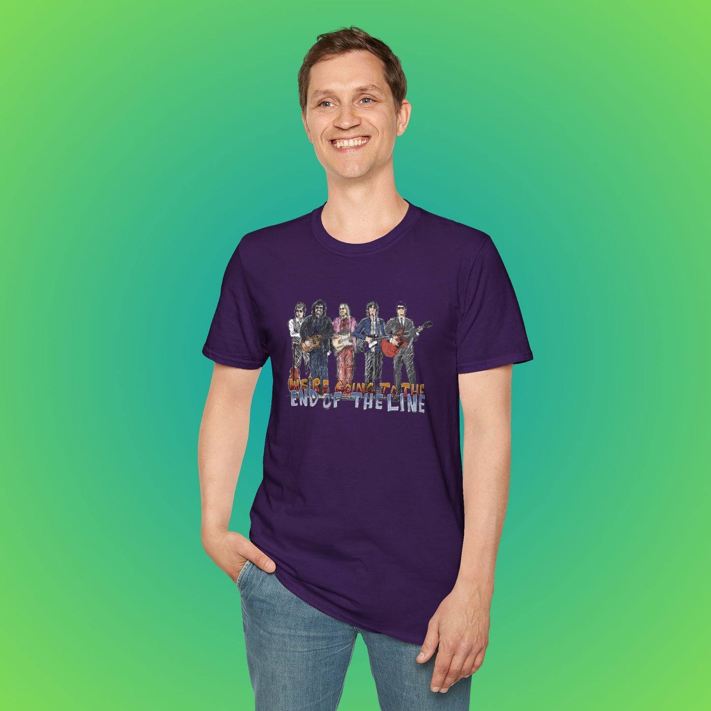 The Travelling Wilburys 'End of the Line' Graphic T-Shirt