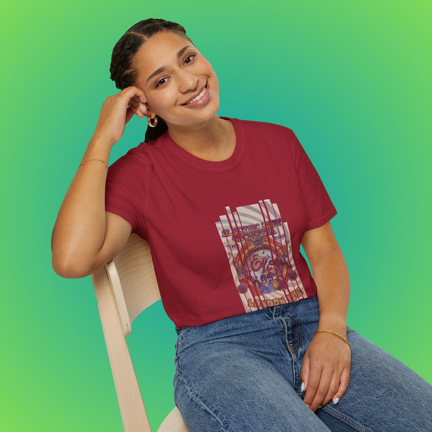 UK ELO Time Tour Unisex Softstyle T-Shirt image 39