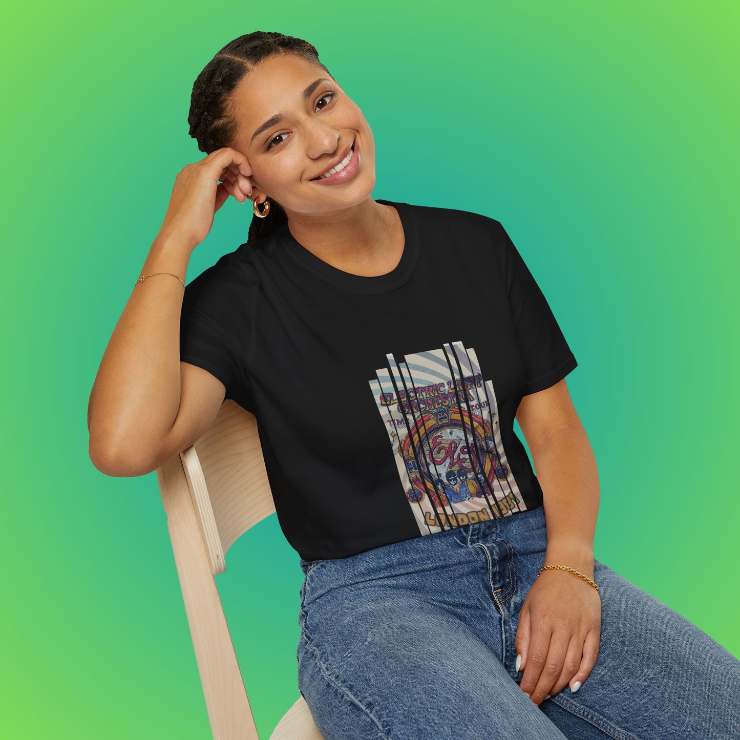 UK ELO Time Tour Unisex Softstyle T-Shirt image 10