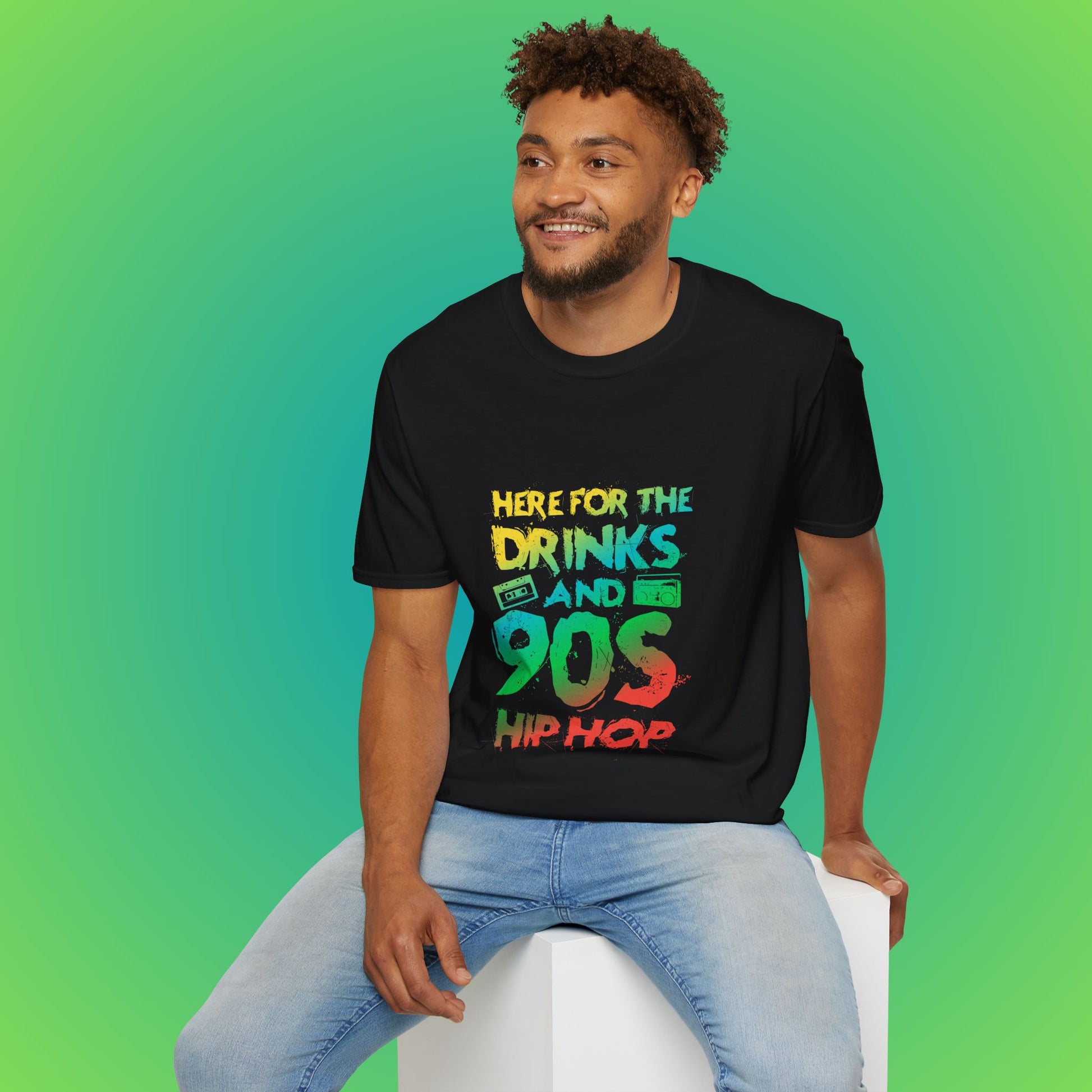 90s Hip Hop Unisex Softstyle T-Shirt image 4