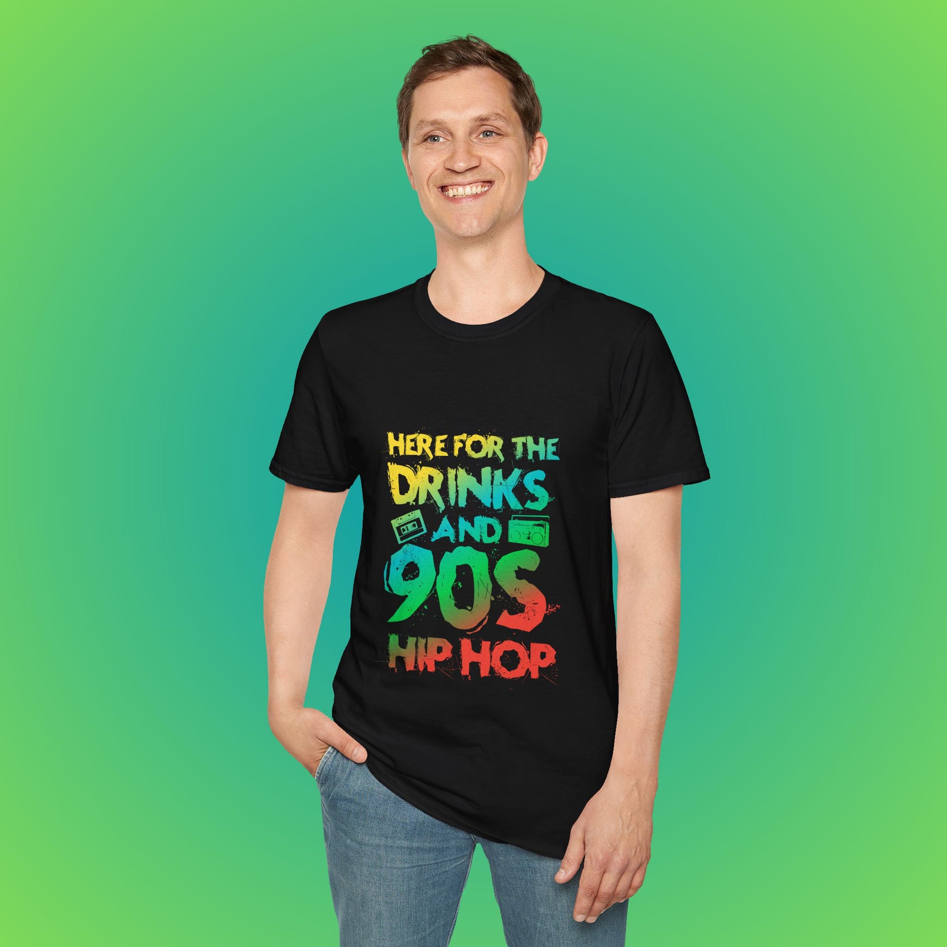 90s Hip Hop Unisex Softstyle T-Shirt image 3