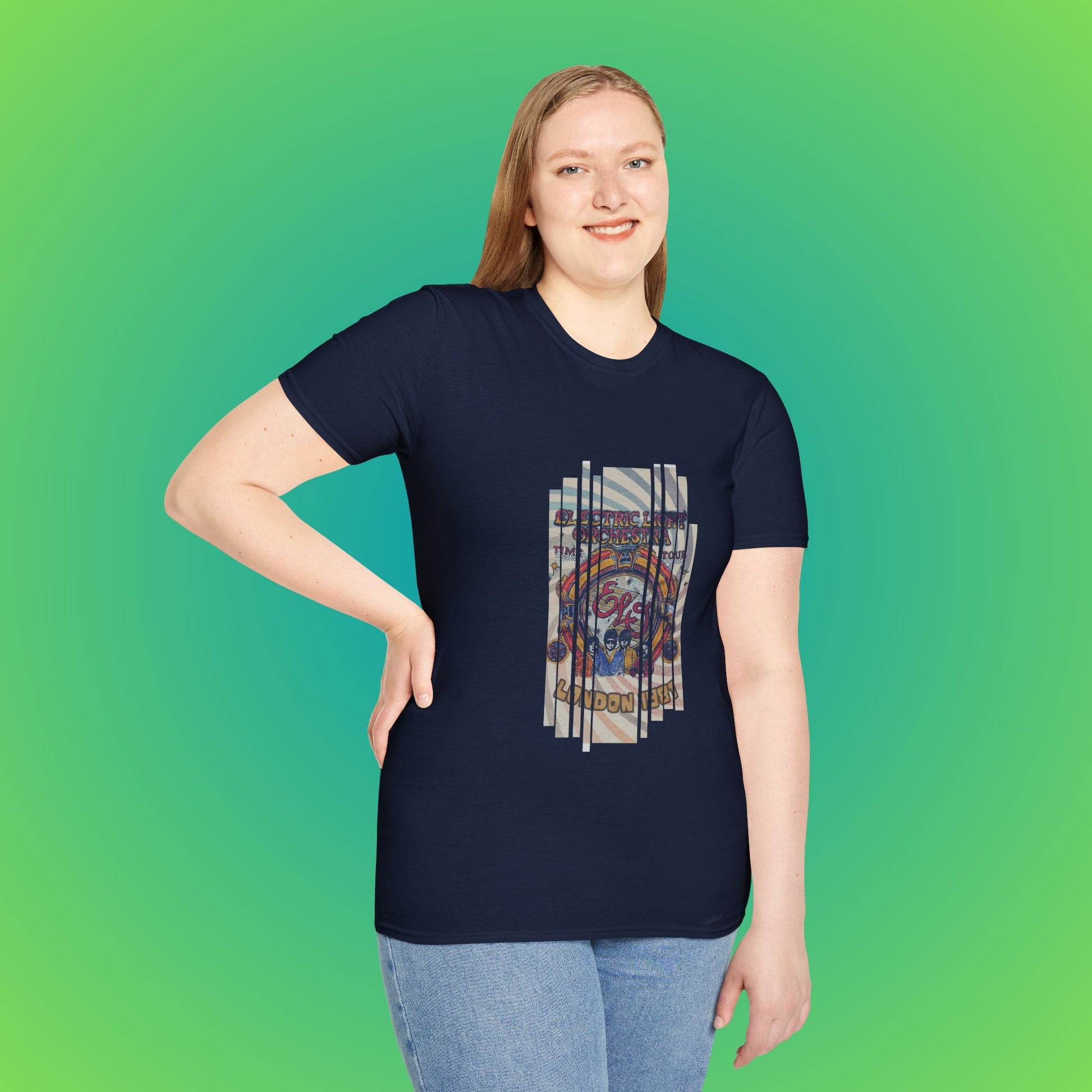 UK ELO Time Tour Unisex Softstyle T-Shirt image 32