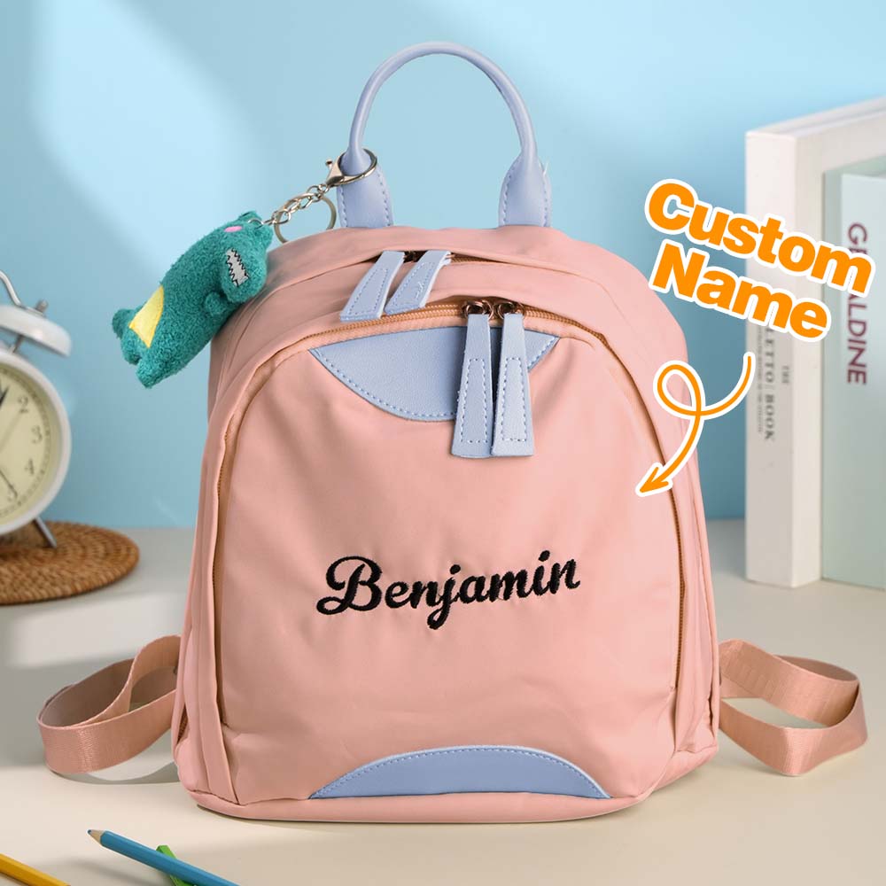 Personalized Name Embroidery Backpack Custom Mini Backpack School Bags Gift for Kids