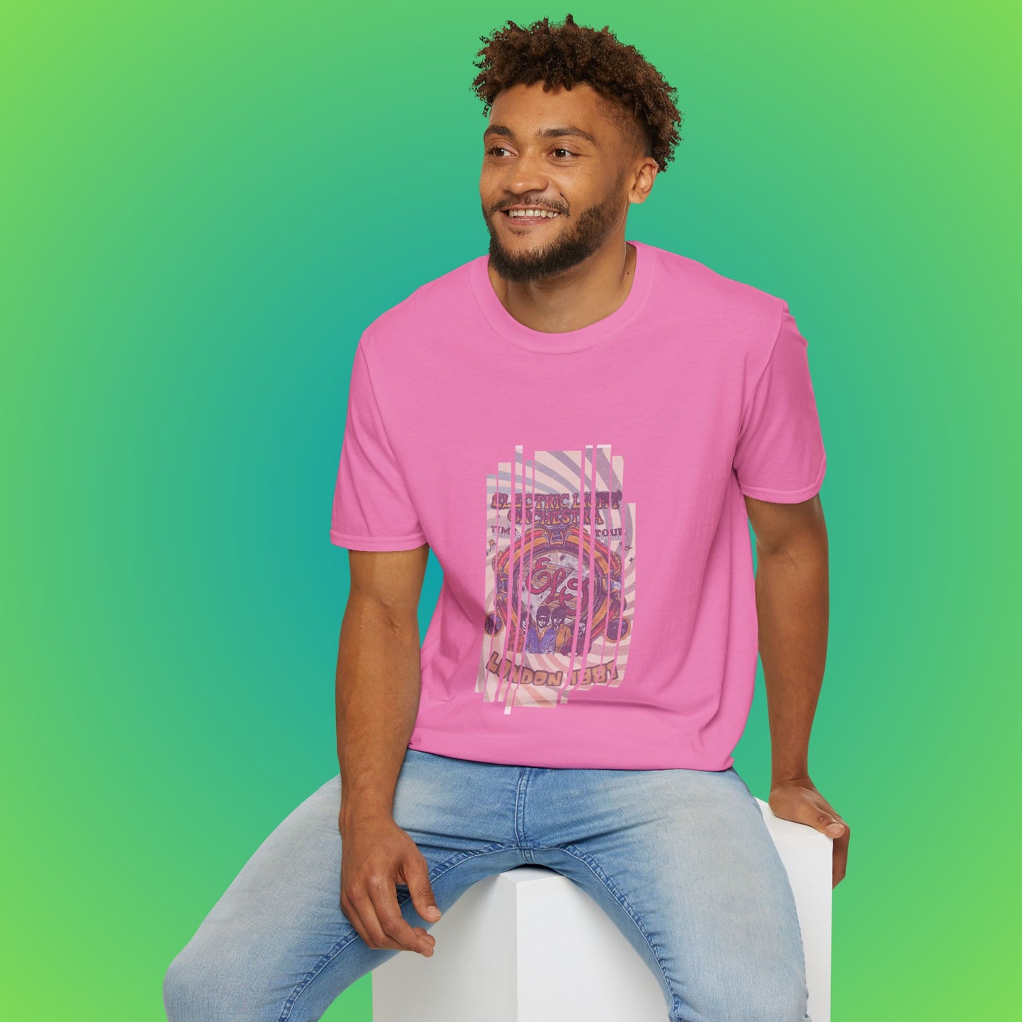 UK ELO Time Tour Unisex Softstyle T-Shirt image 5