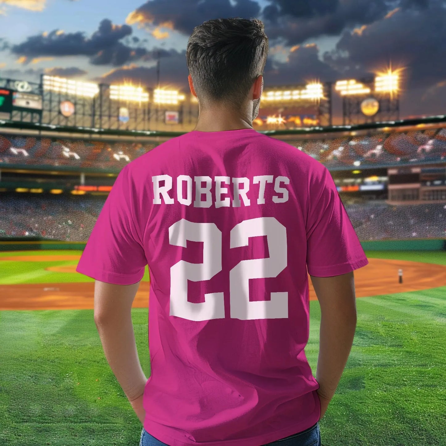 Personalized Football Name & Number Sports T-Shirt Back to School Gifts