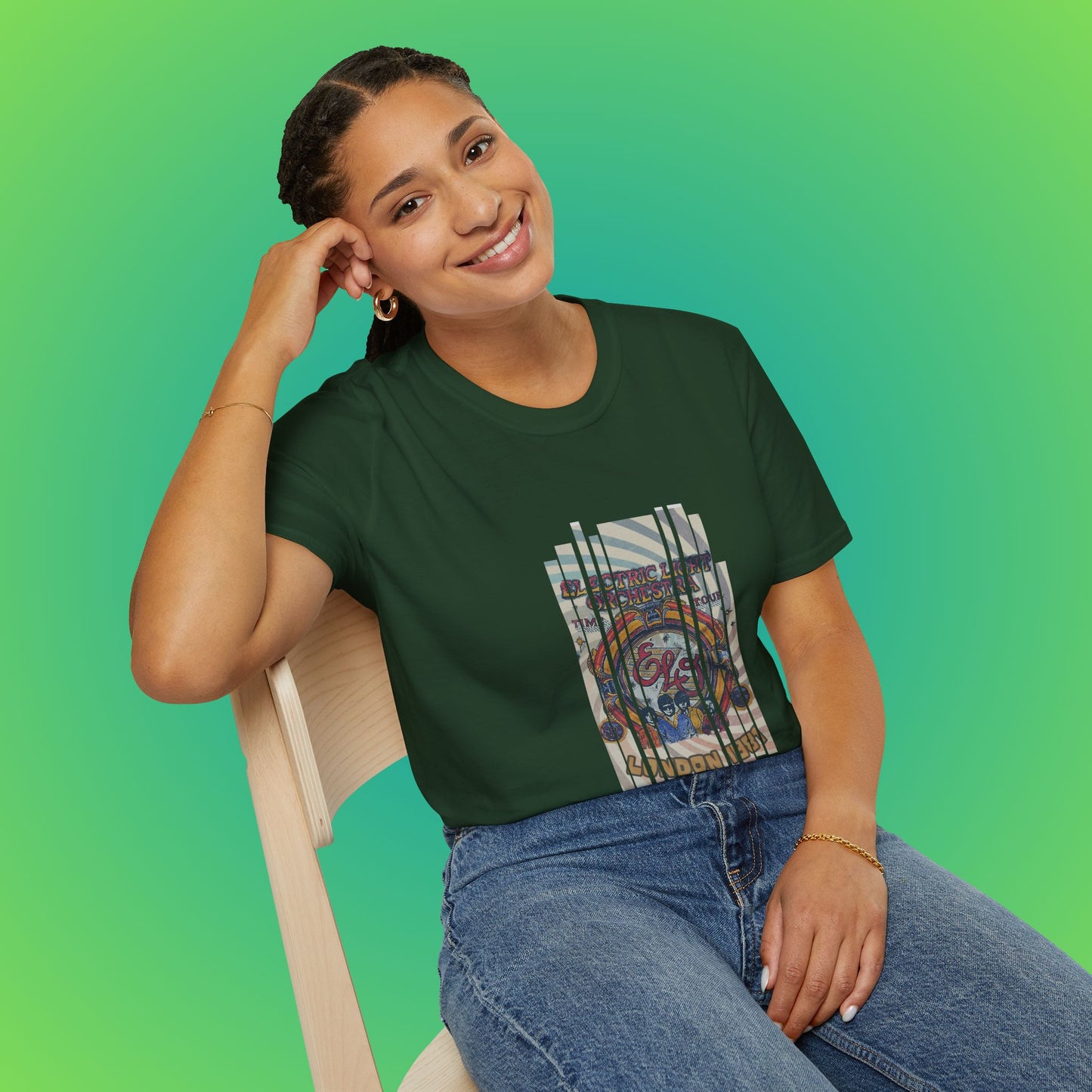 UK ELO Time Tour Unisex Softstyle T-Shirt image 28
