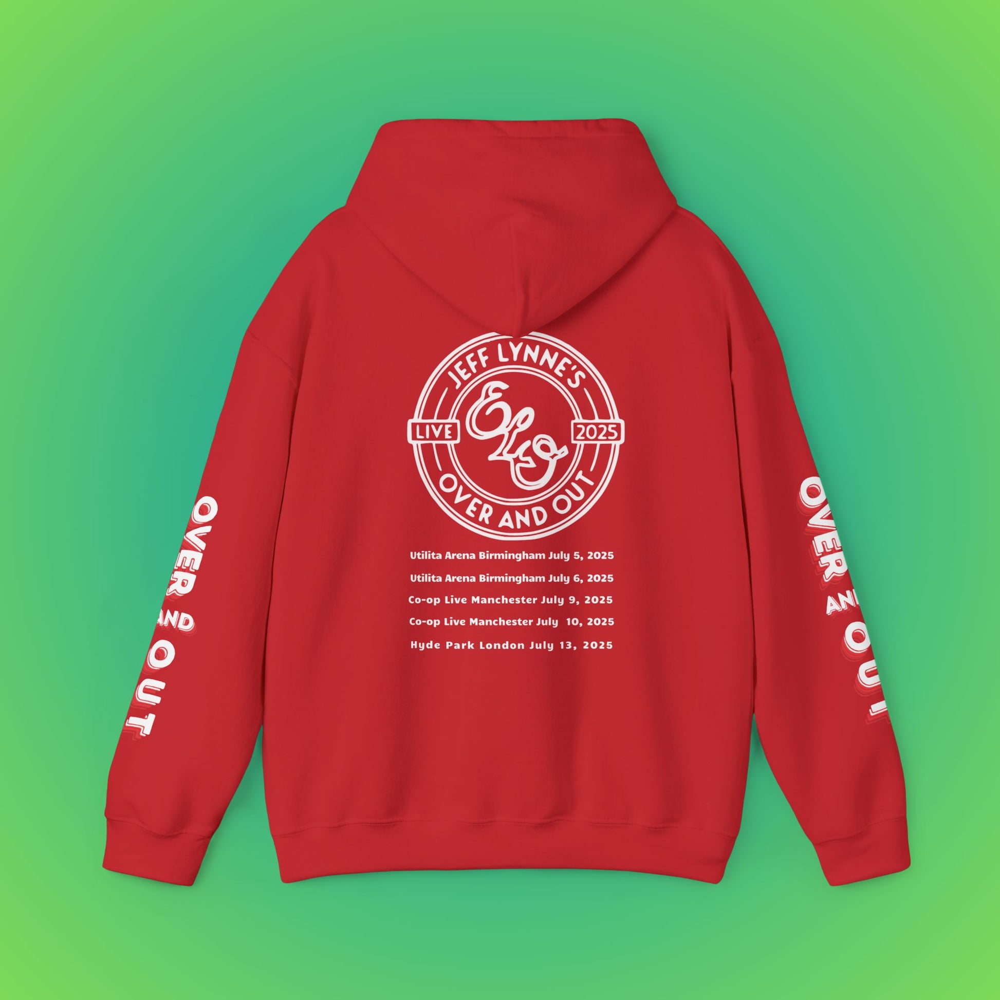 ELO UK Unisex Heavy Blend™ Hooded Sweatshirt - Red, 5XL image