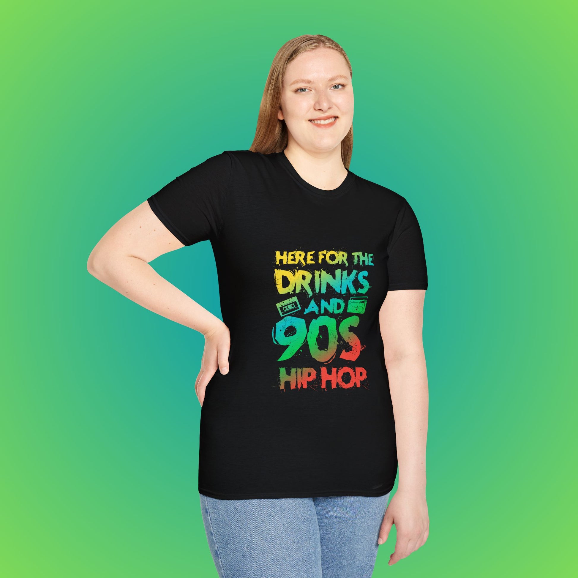 90s Hip Hop Unisex Softstyle T-Shirt image 2