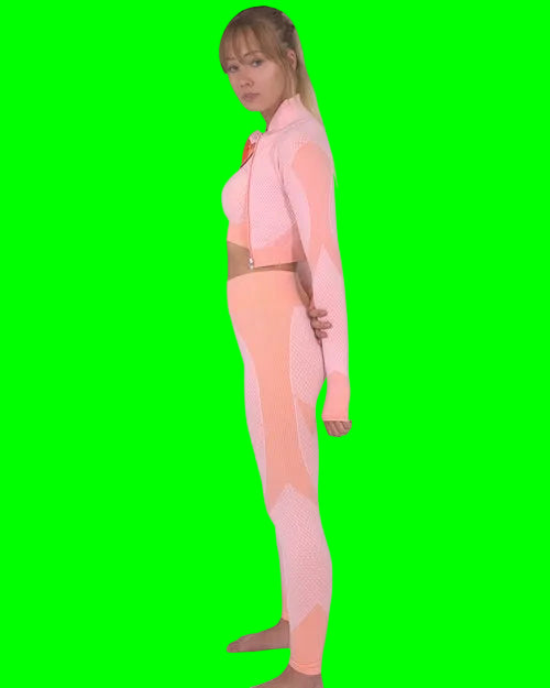 Trois Seamless Sports Jacket - Pink