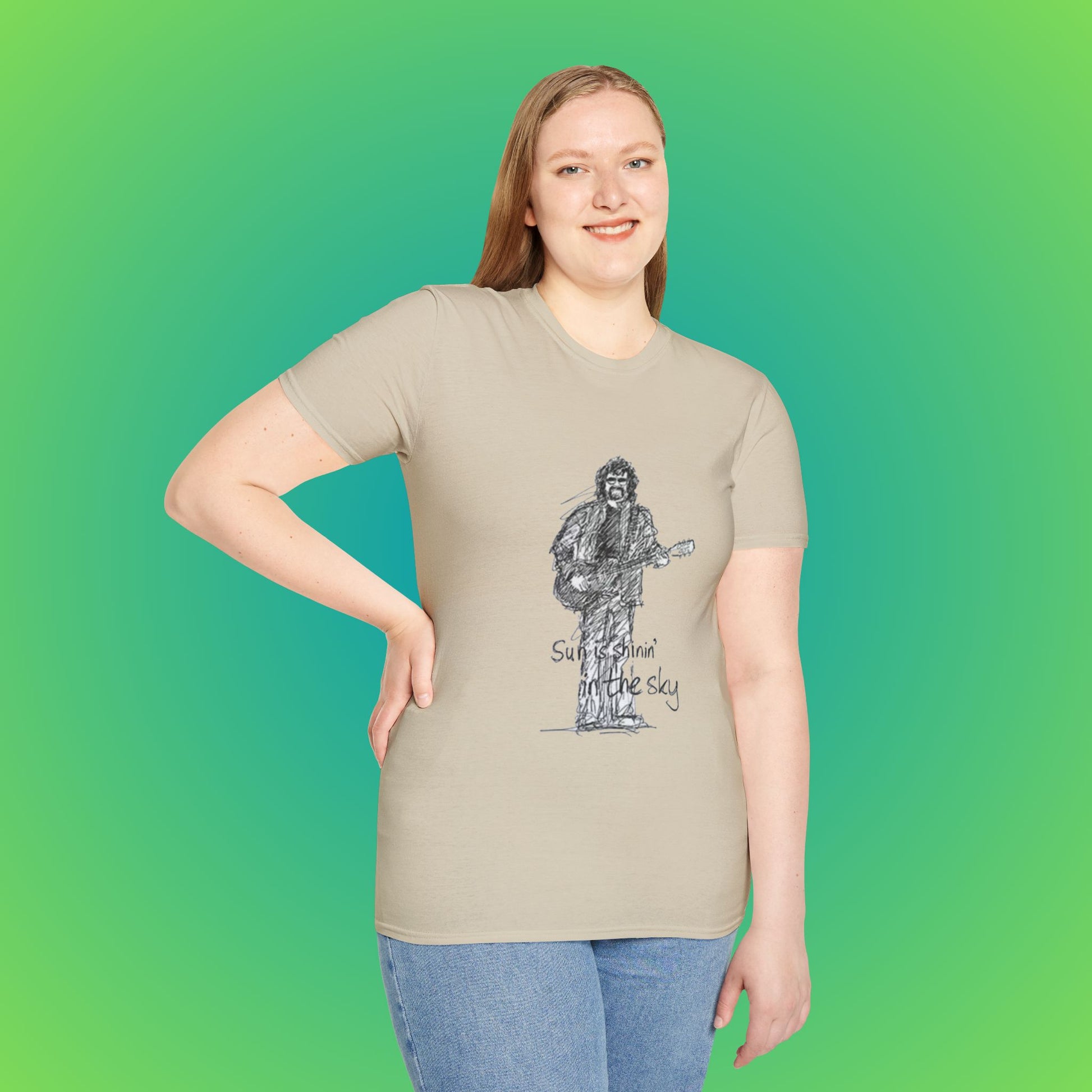 Sunshine Music Unisex T-Shirt, Casual Tee, Music Lover Gift, Festival Shirt, Graphic T-Shirt, Summer Top image 3