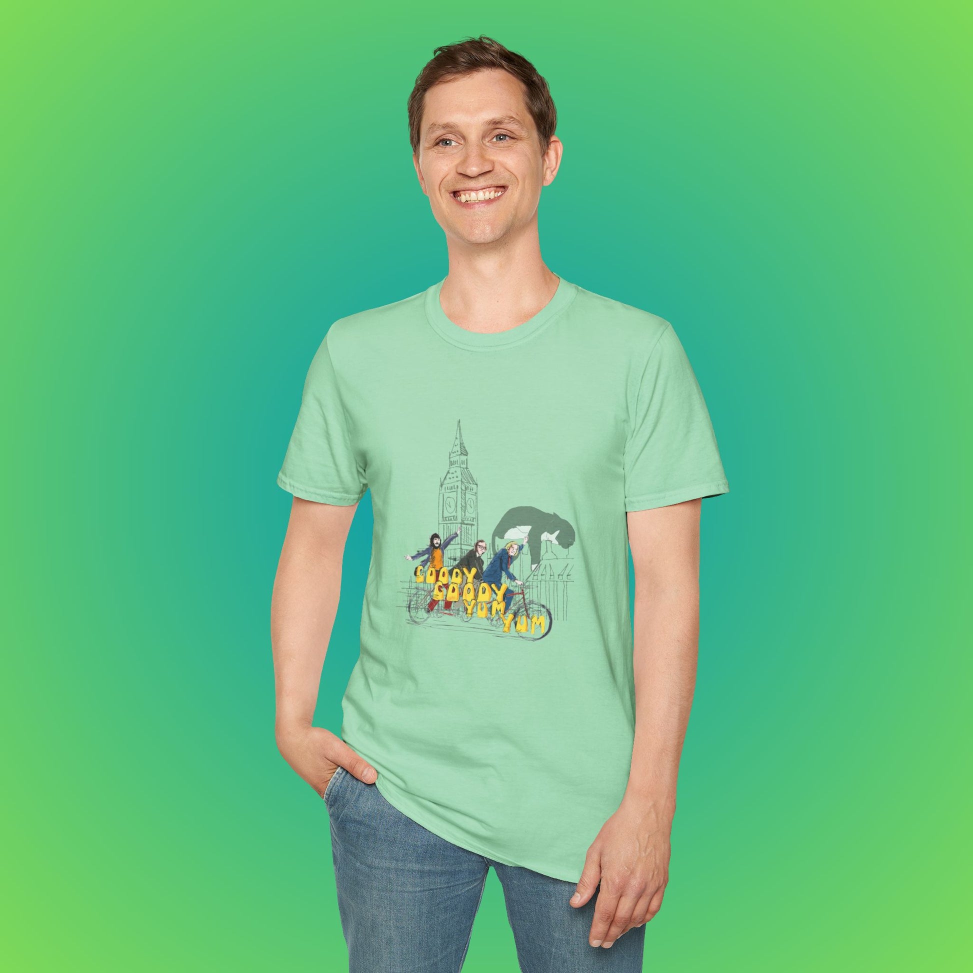 70s Goodies Unisex T-Shirt - Mint Green, L image