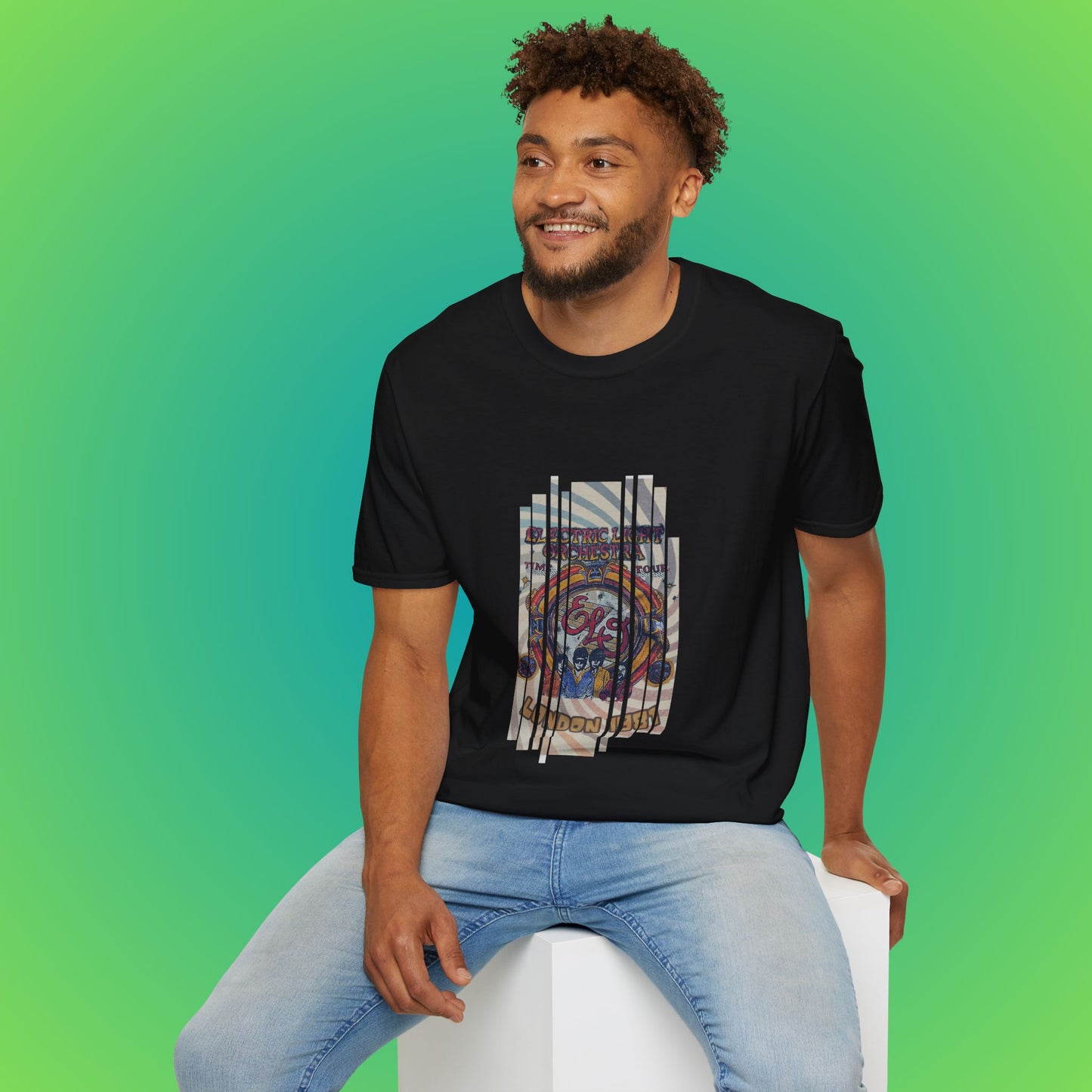UK ELO Time Tour Unisex Softstyle T-Shirt image 11