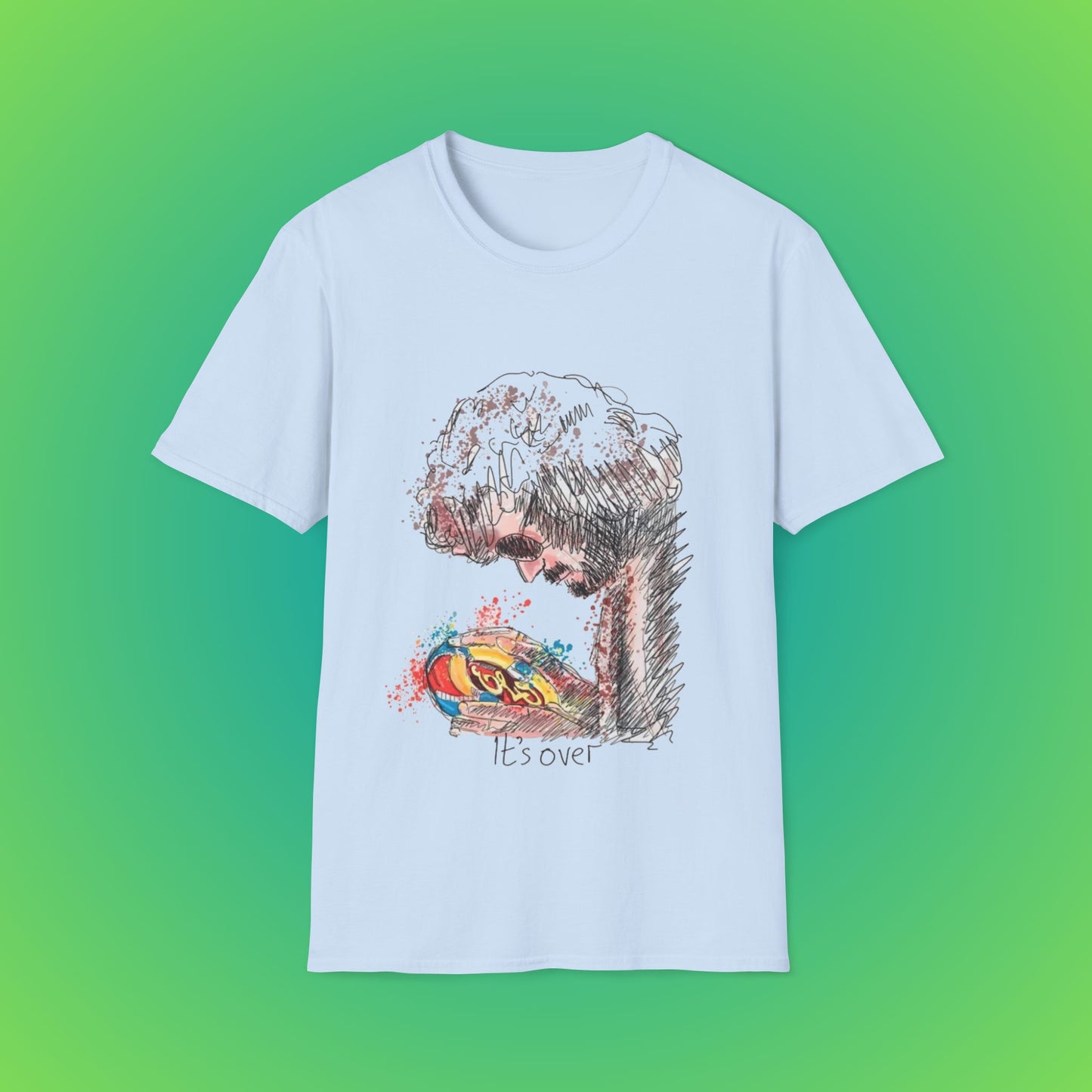 "It's Over" Jeff Lynne's ELO Shirt - Light Blue, L image
