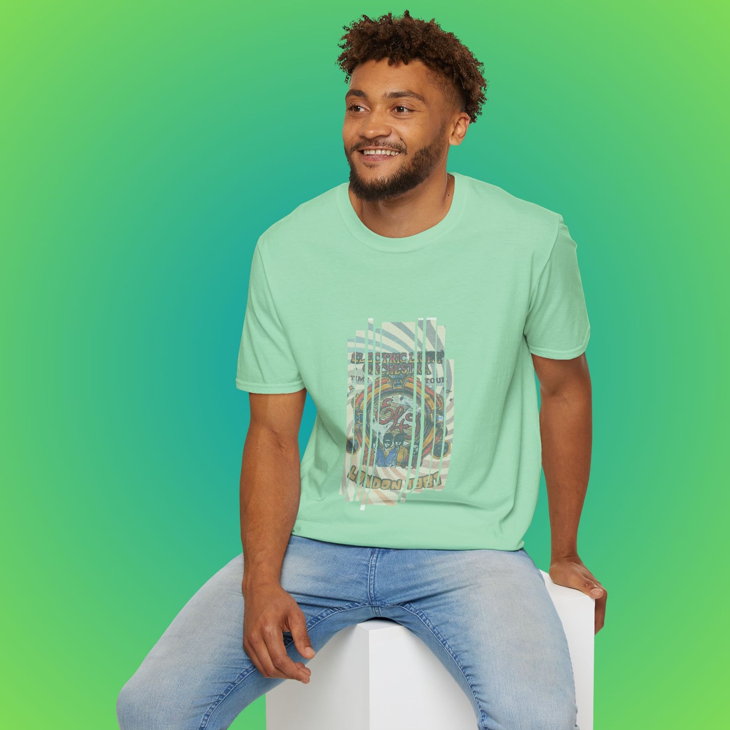 UK ELO Time Tour Unisex Softstyle T-Shirt image 23