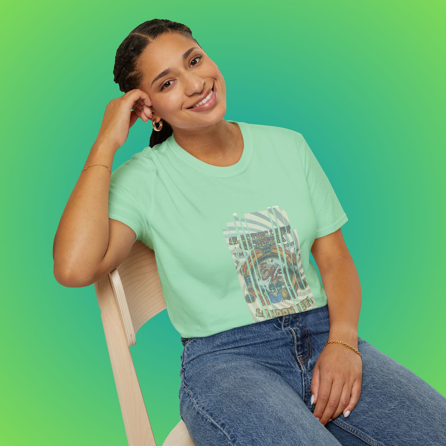 UK ELO Time Tour Unisex Softstyle T-Shirt image 22