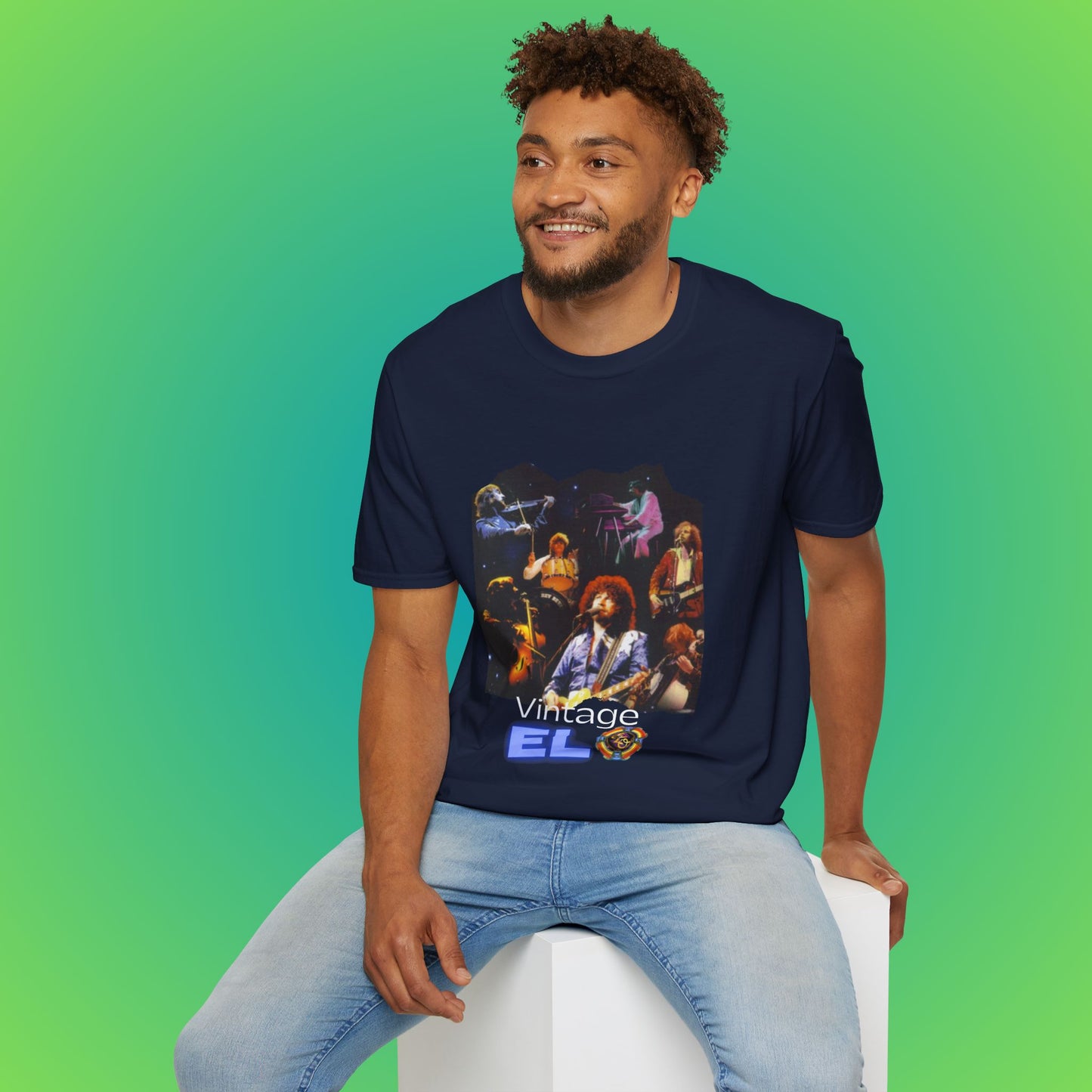 Uk Vintage ELO Unisex Softstyle T-Shirt image 11