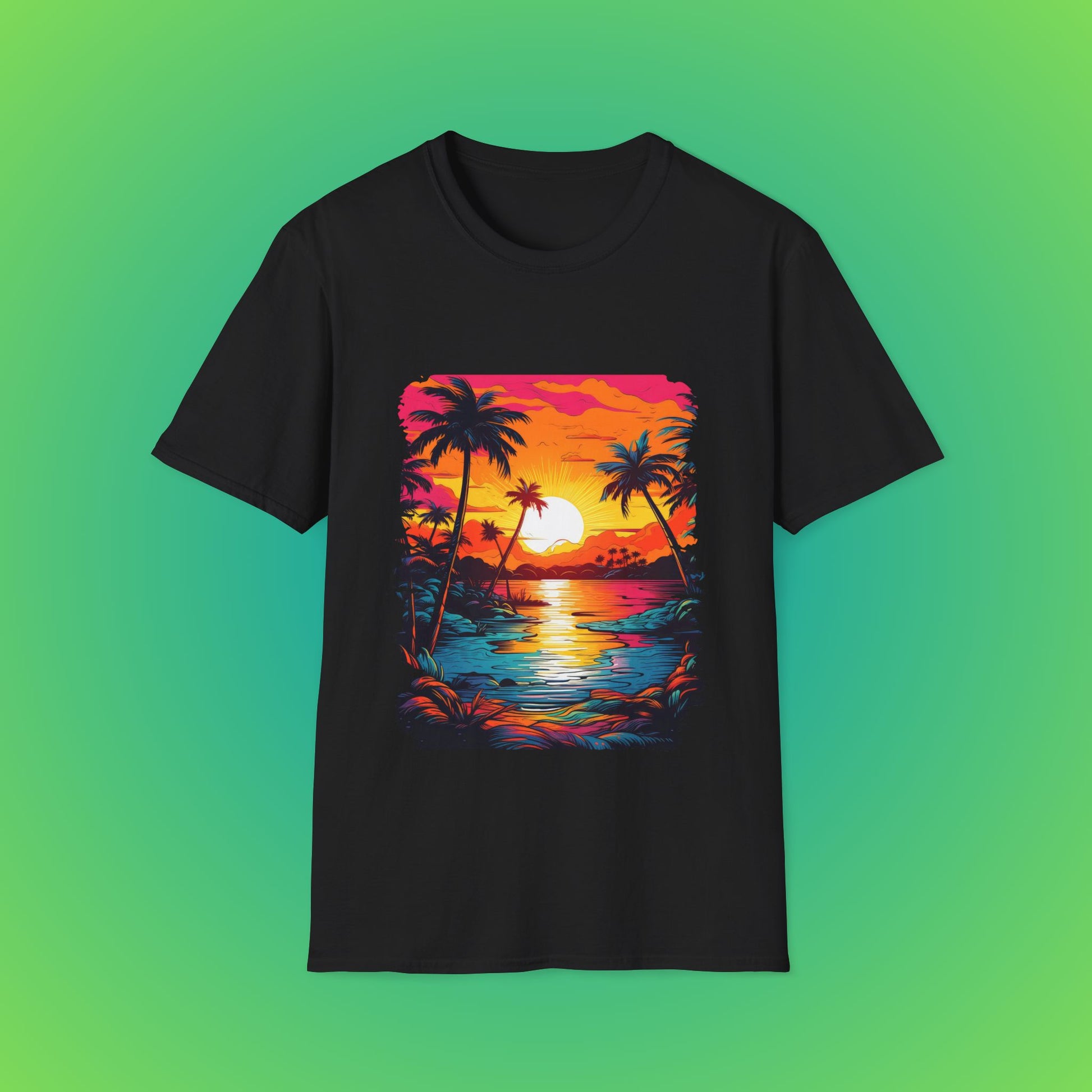 Blue tropical sea beach  shirt image 1