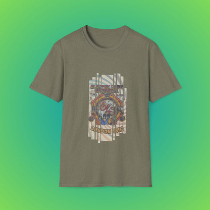 UK ELO Time Tour Unisex Softstyle T-Shirt - Heather Military Green, S image