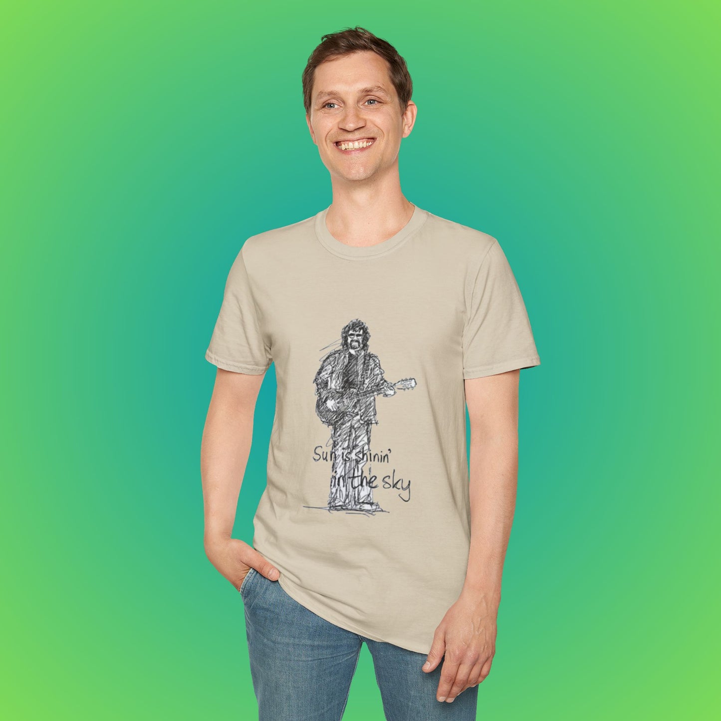 Sunshine Music Unisex T-Shirt, Casual Tee, Music Lover Gift, Festival Shirt, Graphic T-Shirt, Summer Top image 4
