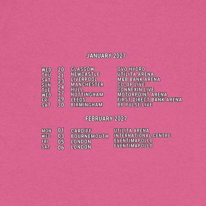 Donny Osmond Viva UK 2027 Tour T-Shirt