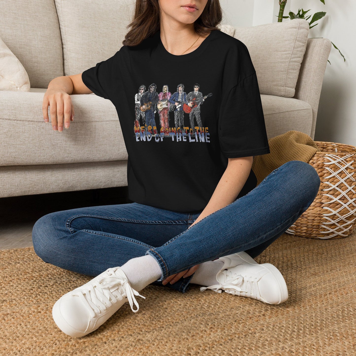 The Travelling Wilburys 'End of the Line' Graphic T-Shirt