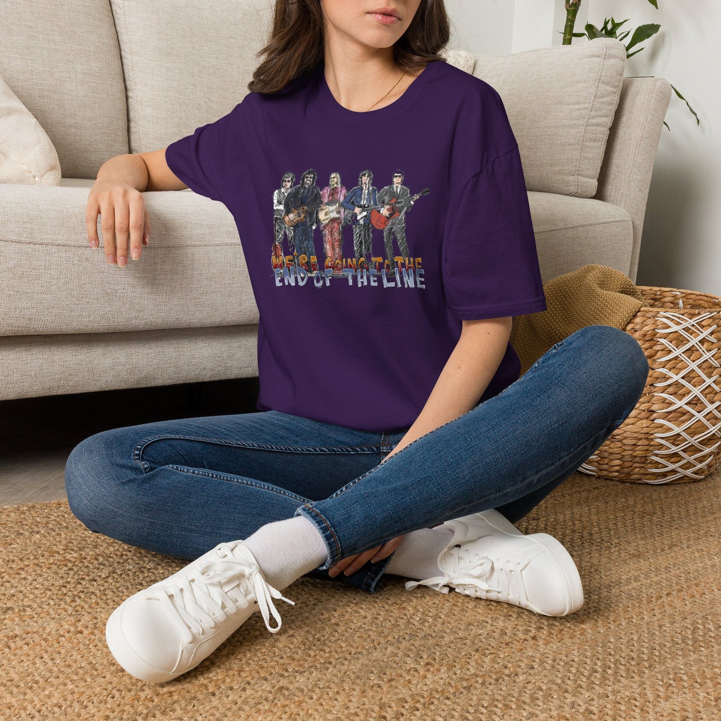 The Travelling Wilburys 'End of the Line' Graphic T-Shirt