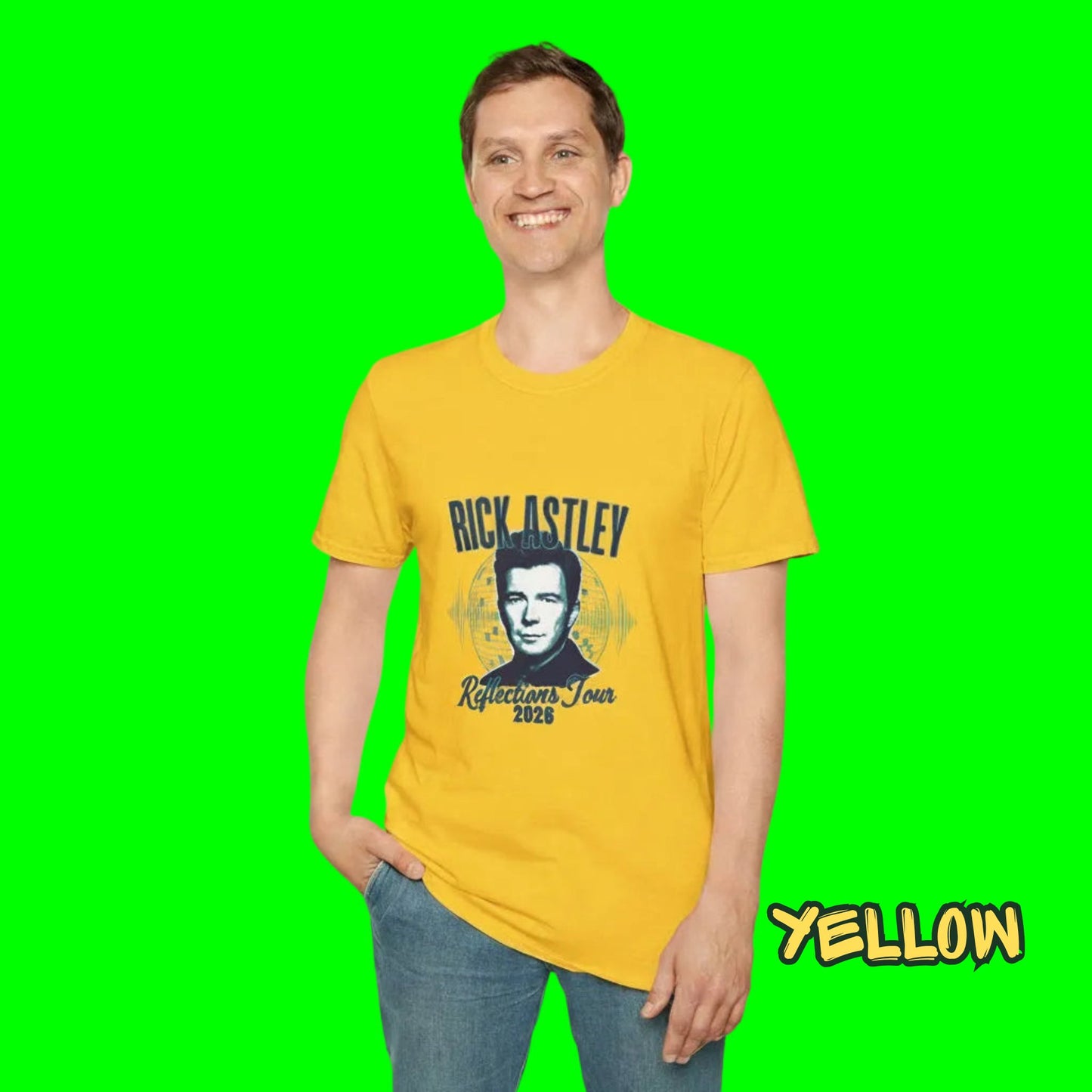 Rick Astley Reflections Tour 2026 T-Shirt