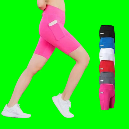 All Seasons Yoga Shorts Stretchable With Phone Pocket