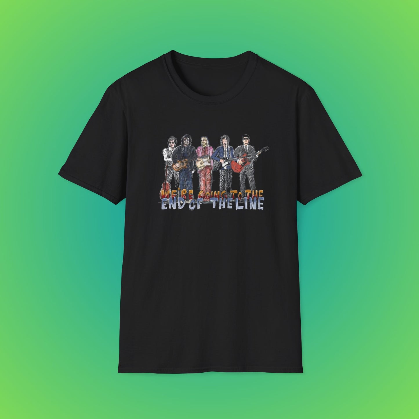 The Travelling Wilburys 'End of the Line' Graphic T-Shirt