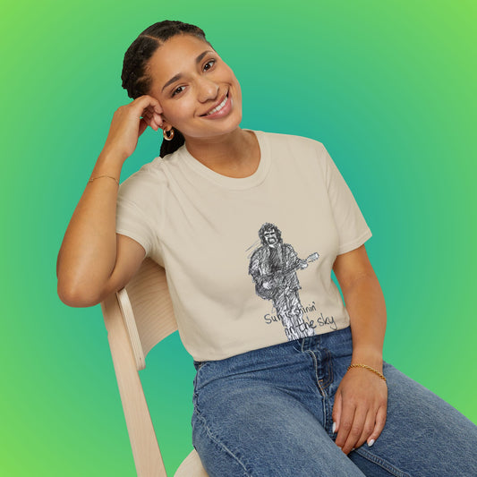 Sunshine Music Unisex T-Shirt, Casual Tee, Music Lover Gift, Festival Shirt, Graphic T-Shirt, Summer Top image 0