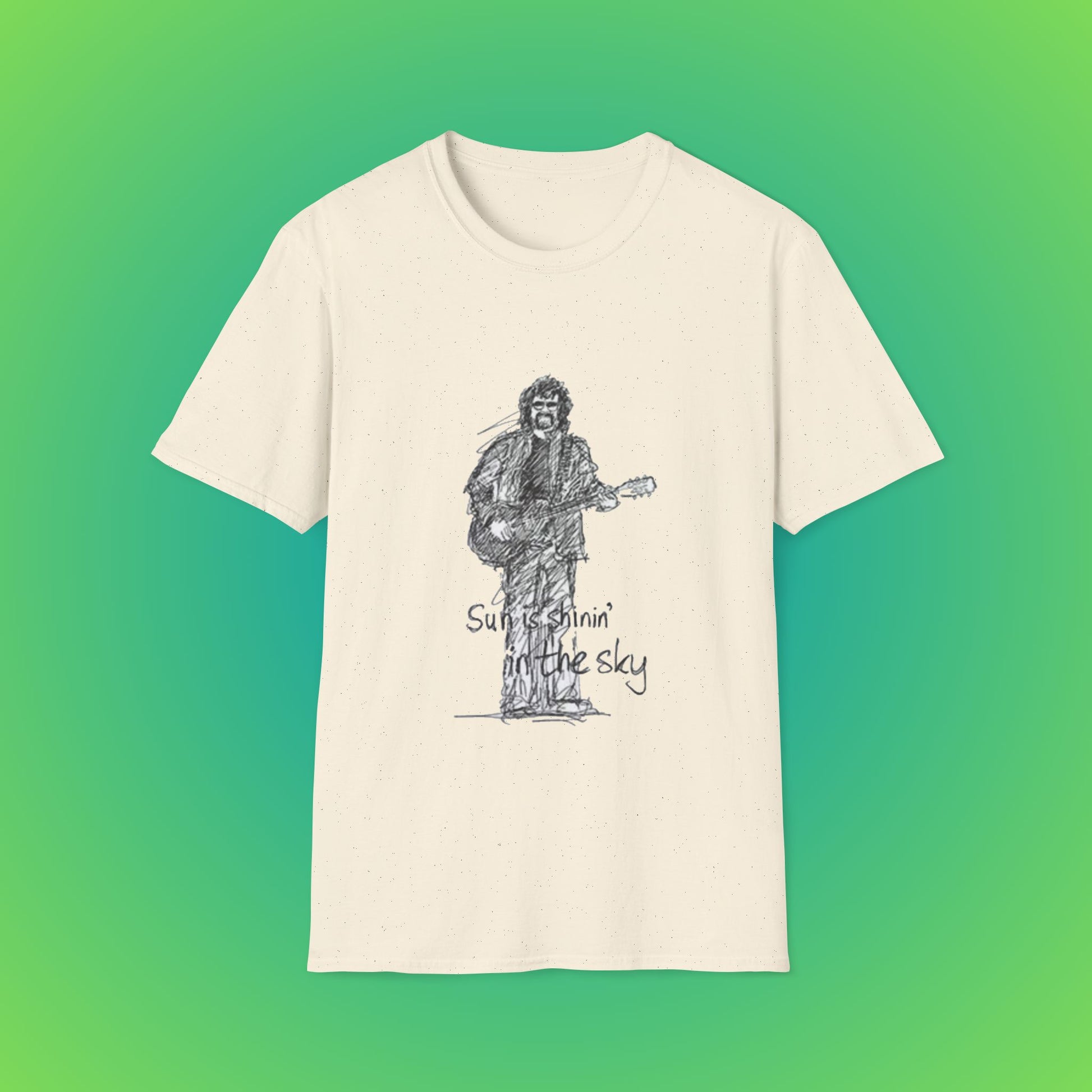 Sunshine Music Unisex T-Shirt, Casual Tee, Music Lover Gift, Festival Shirt, Graphic T-Shirt, Summer Top - Natural, S image