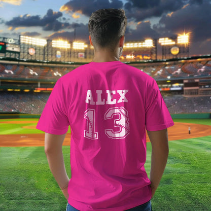 Personalized Baseball Name & Number Sports T-Shirt