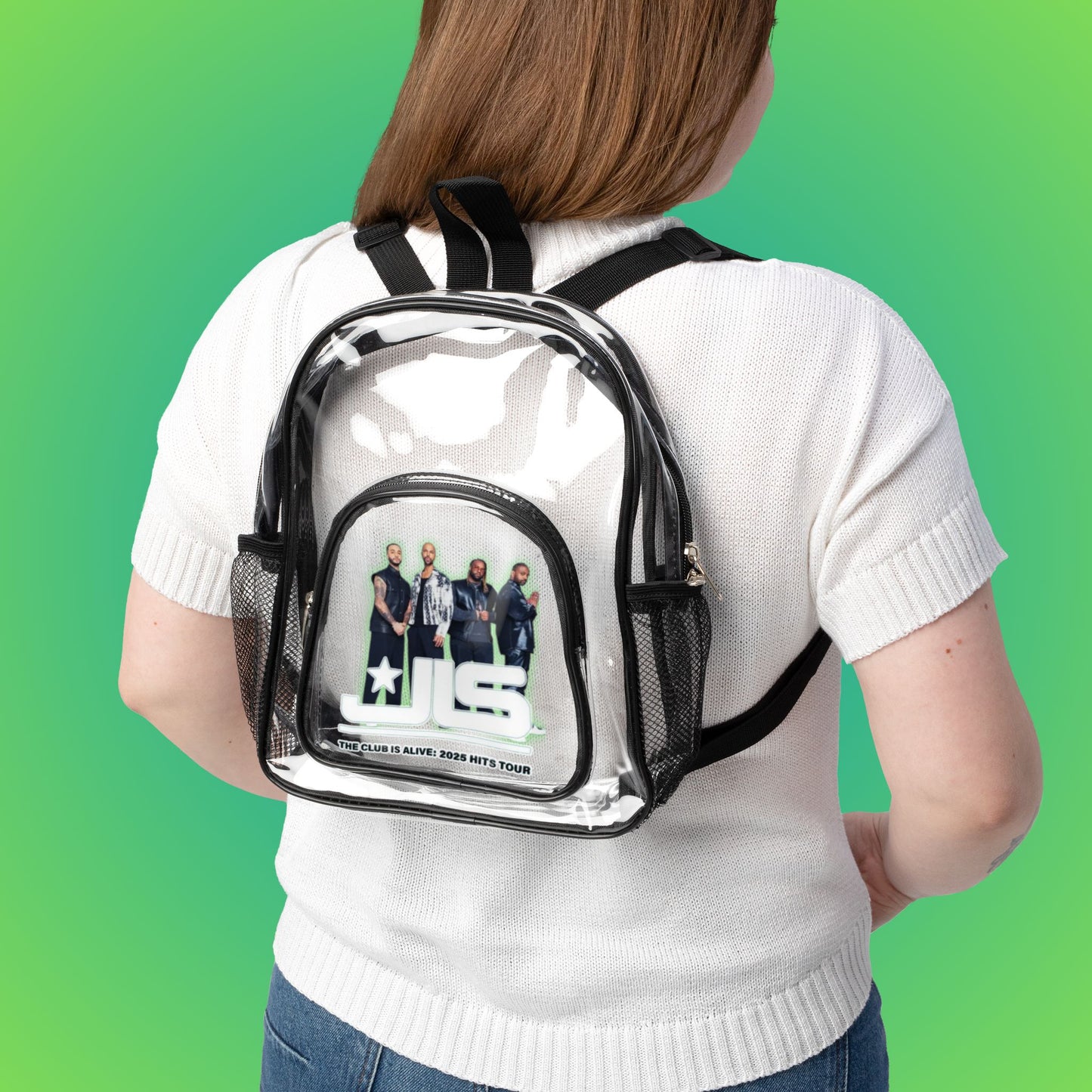 JLS Tour Stadium Backpack — Transparent Security School & Event Bag
