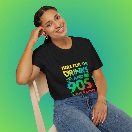 90s Hip Hop Unisex Softstyle T-Shirt image 0