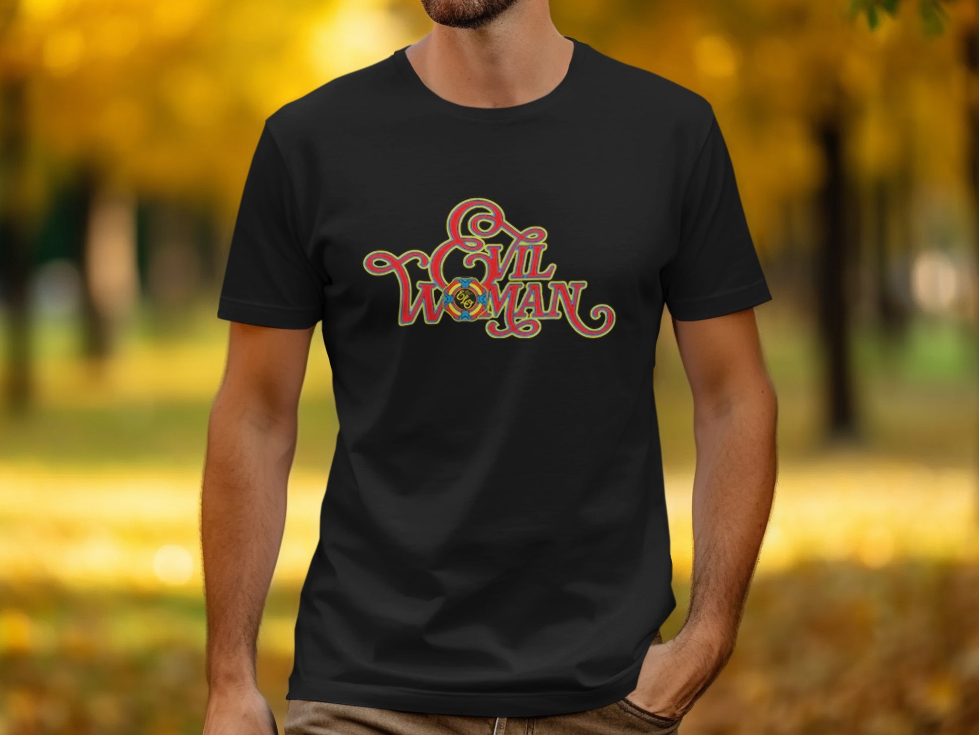 Evil Woman Graphic T-shirt with Stylish Design